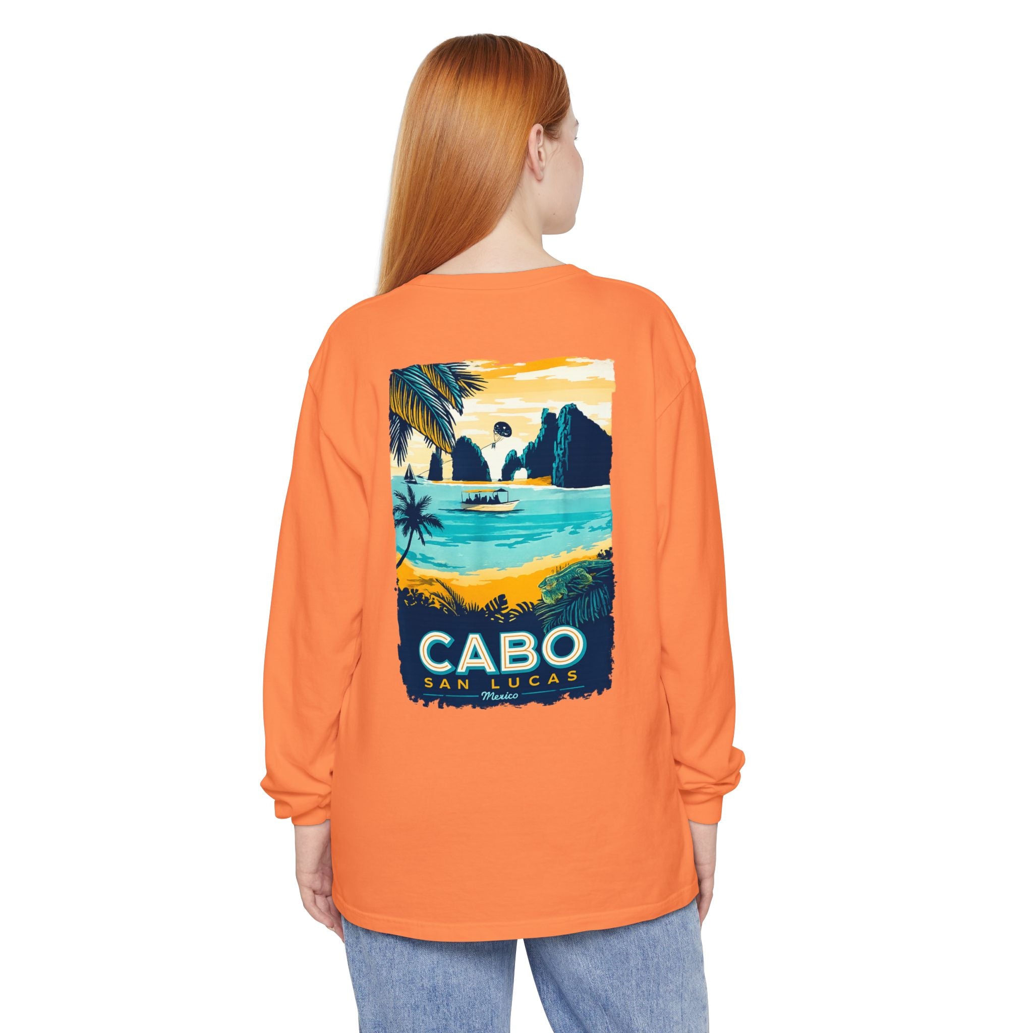 Cabo San Lucas Long Sleeve Tee — Vintage Beach Graphic