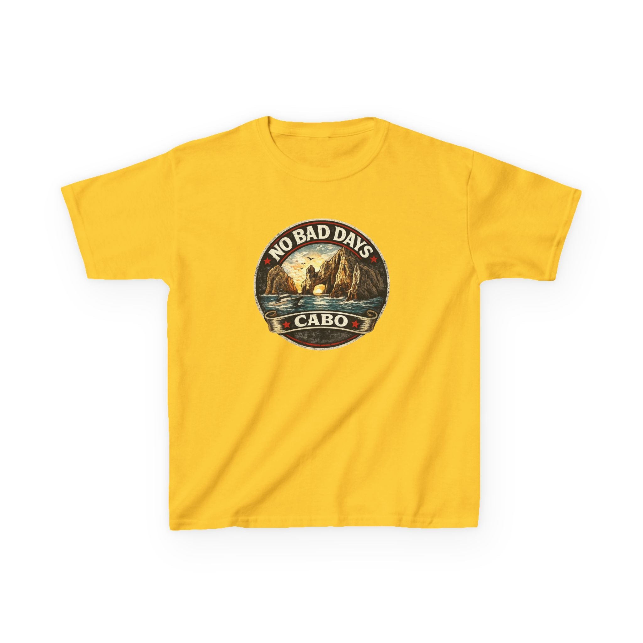 Kids Tee — 'No Bad Days' Cabo Surf Vintage Graphic