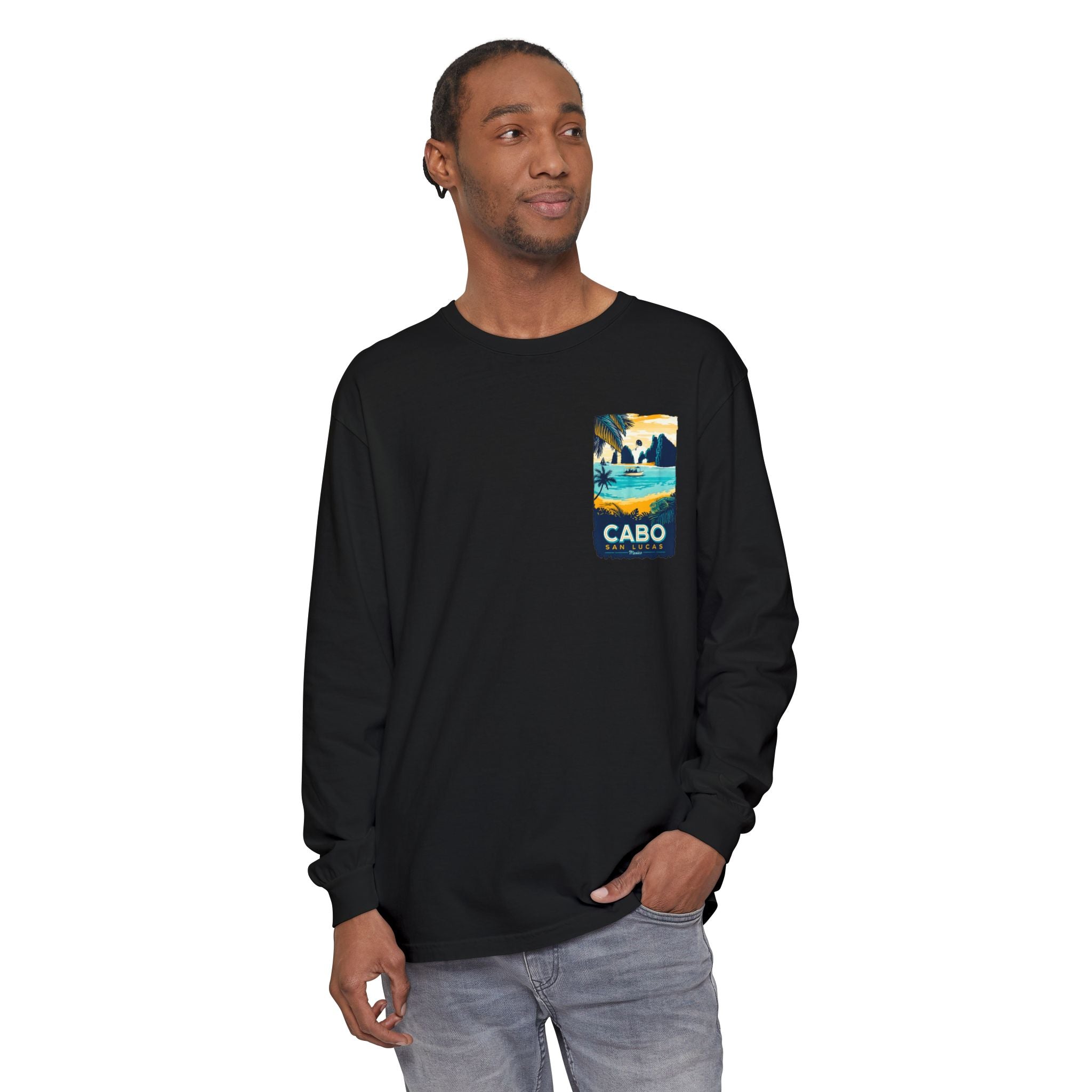 Cabo San Lucas Long Sleeve Tee — Vintage Beach Graphic