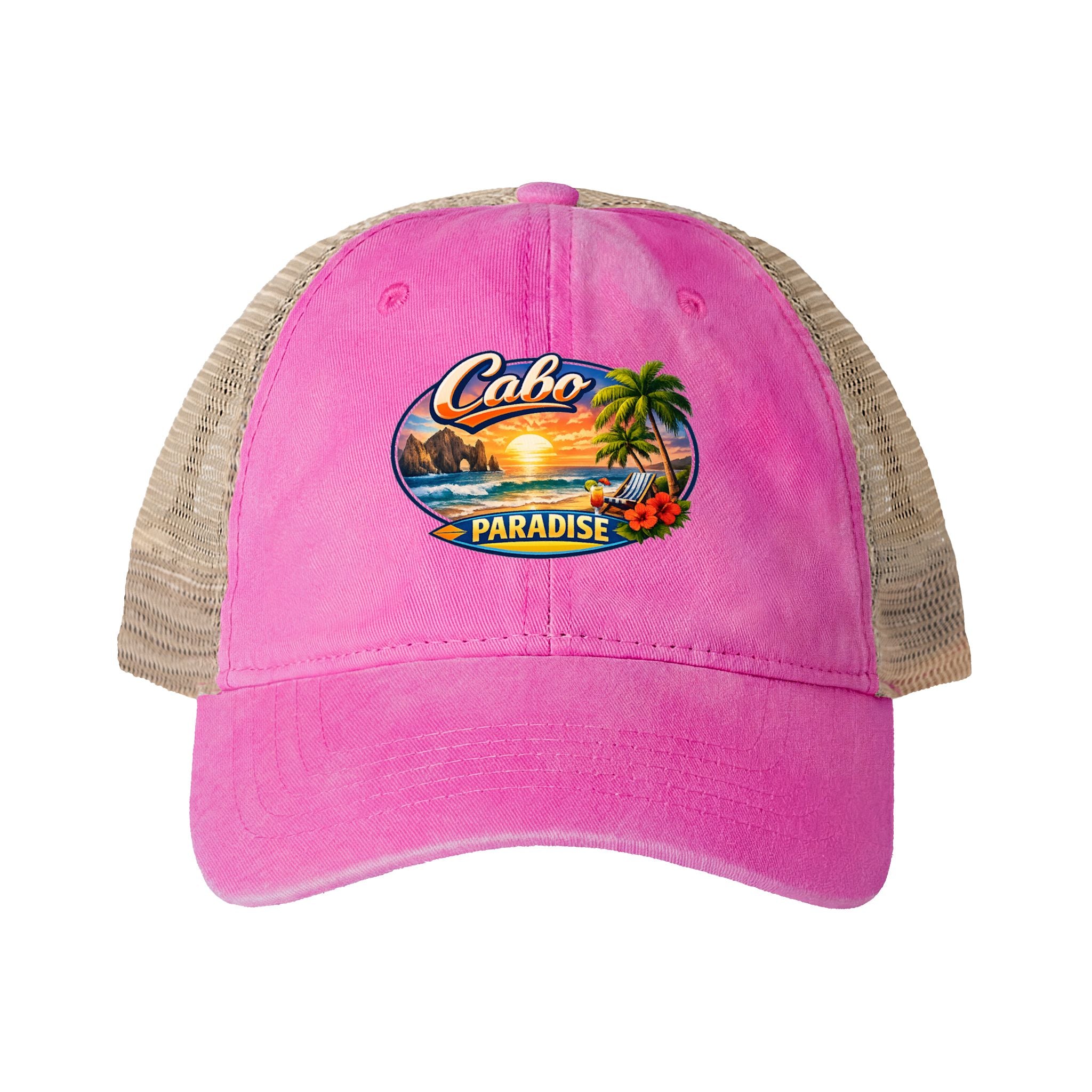Women's Washed Mesh-Back Cap