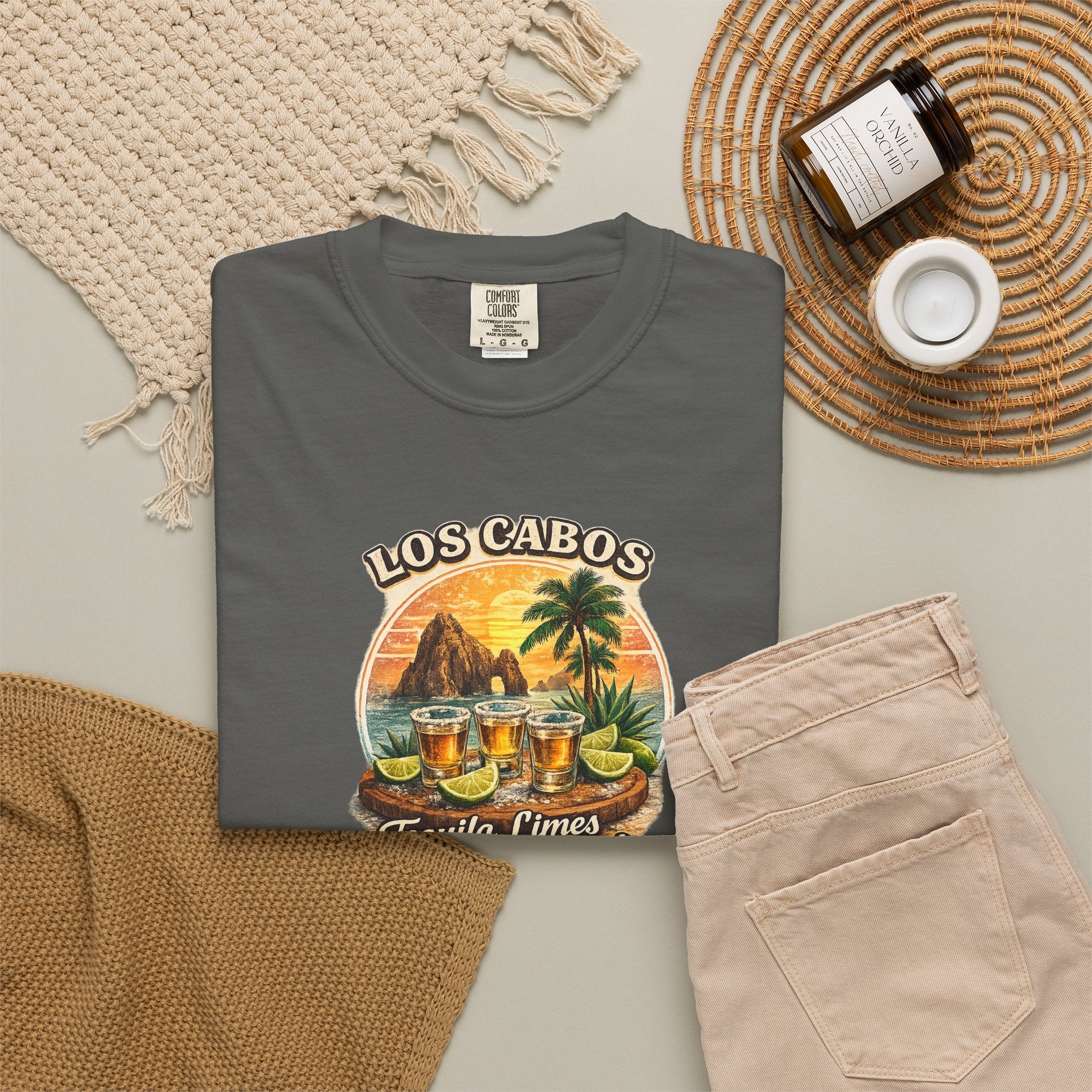Los Cabos Tequila & Limes T-Shirt — Mexico Beach Vacation Tee