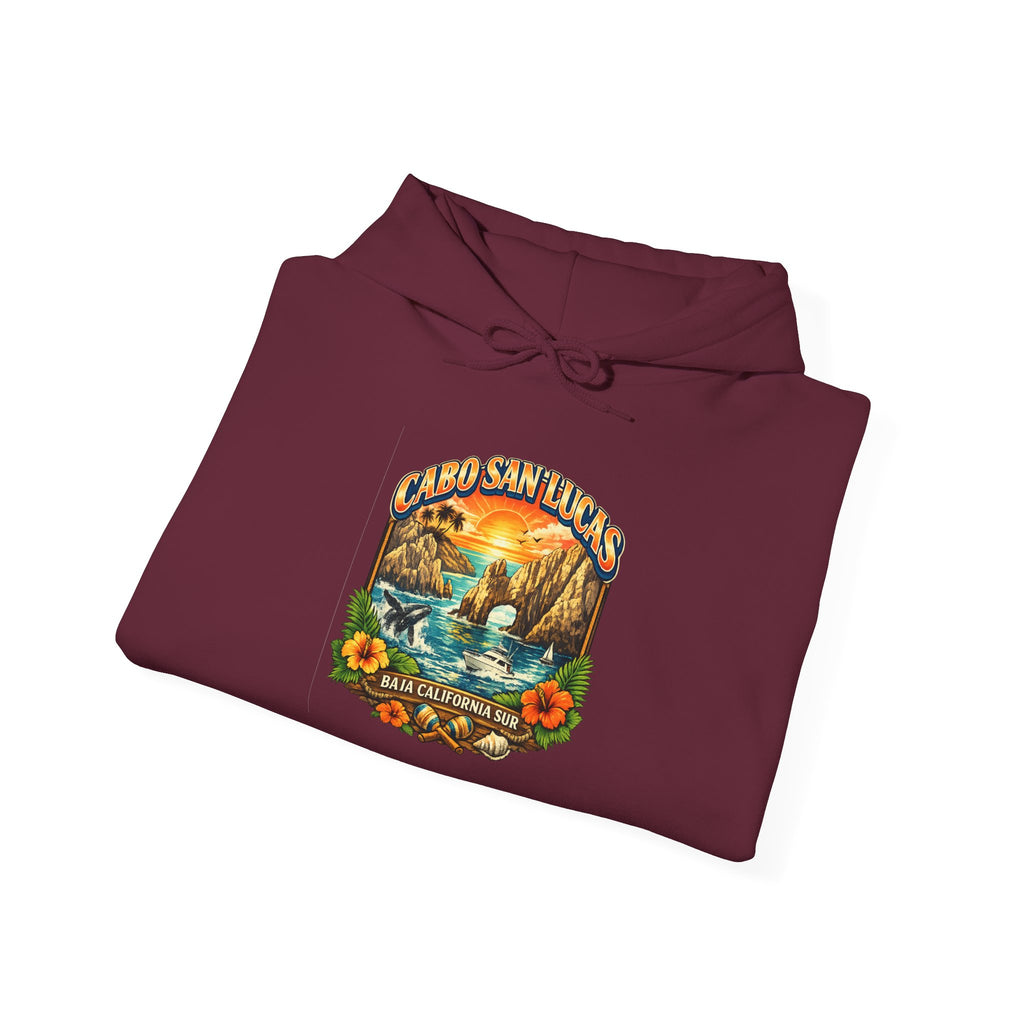 Sunset Lake Vintage Nature Hoodie – Scenic ‘Sunset Lake’ Retro Graphic