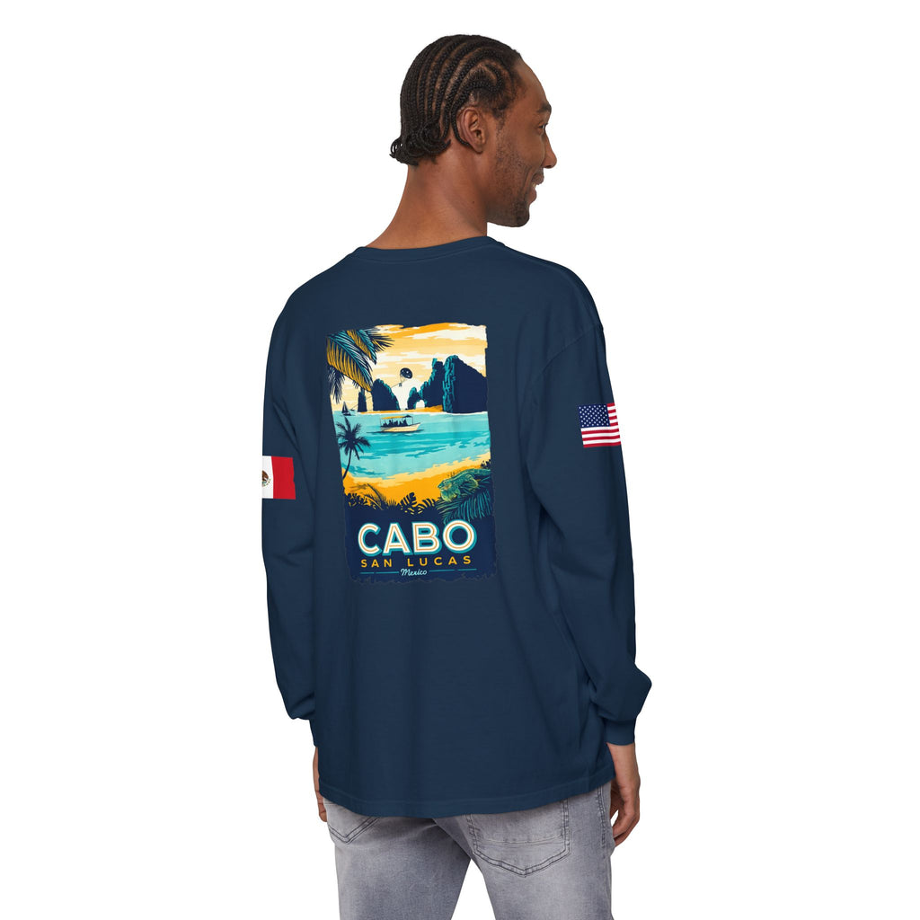 Cabo San Lucas Long Sleeve Tee — Vintage Beach Graphic