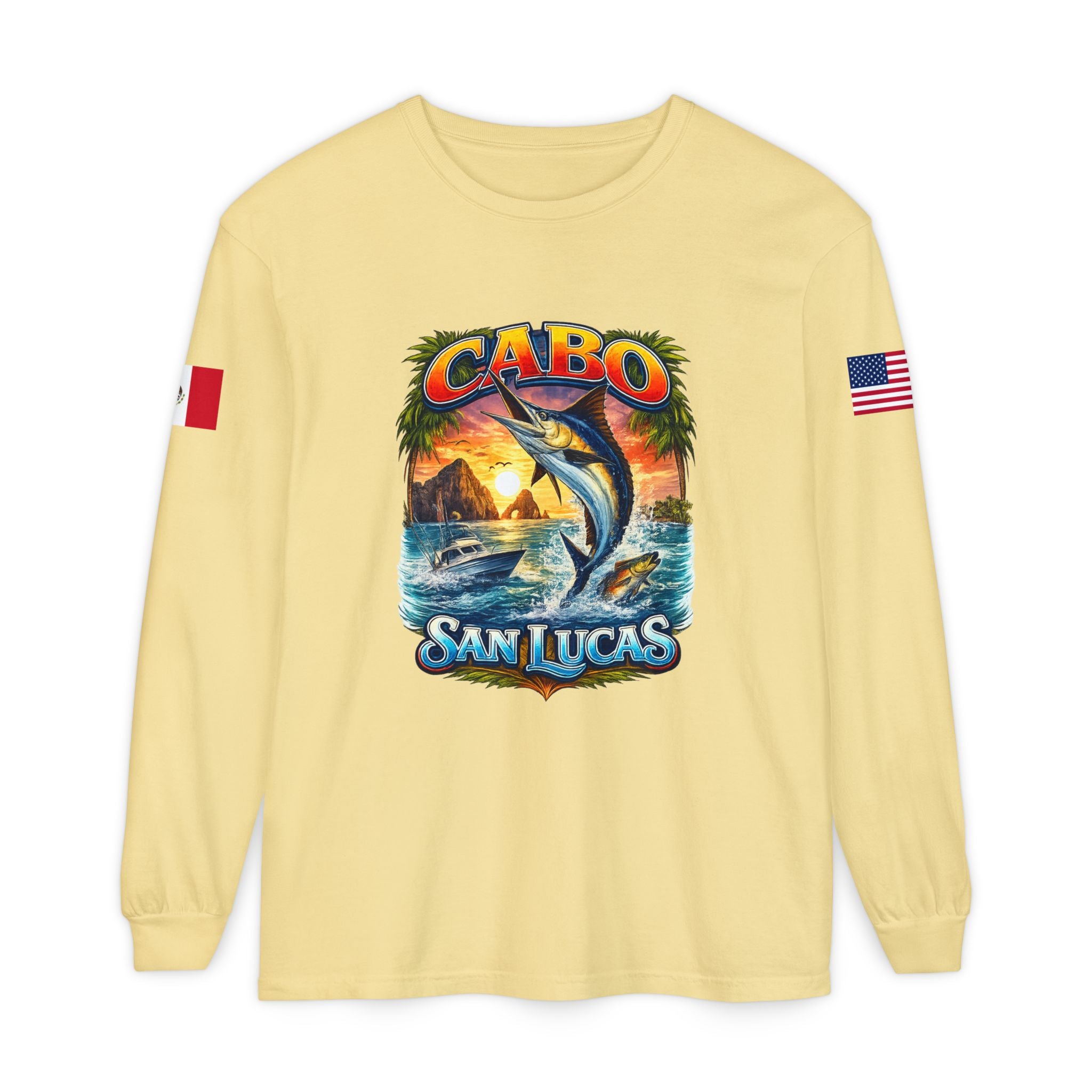 Cabo San Lucas Arch Marlin Long Sleeve T-Shirt