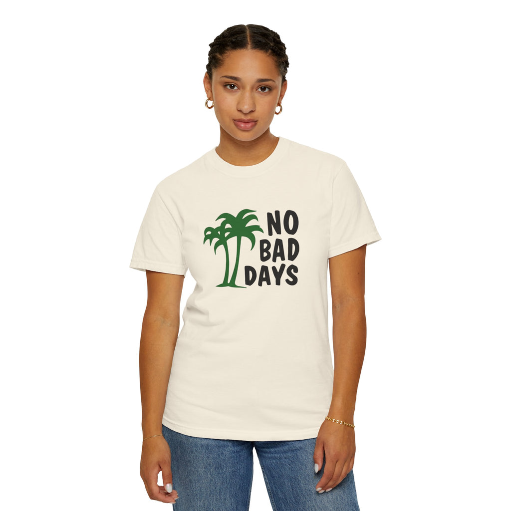 No Bad Days Palm Tree T-Shirt — Casual Beach Vibe Graphic Tee