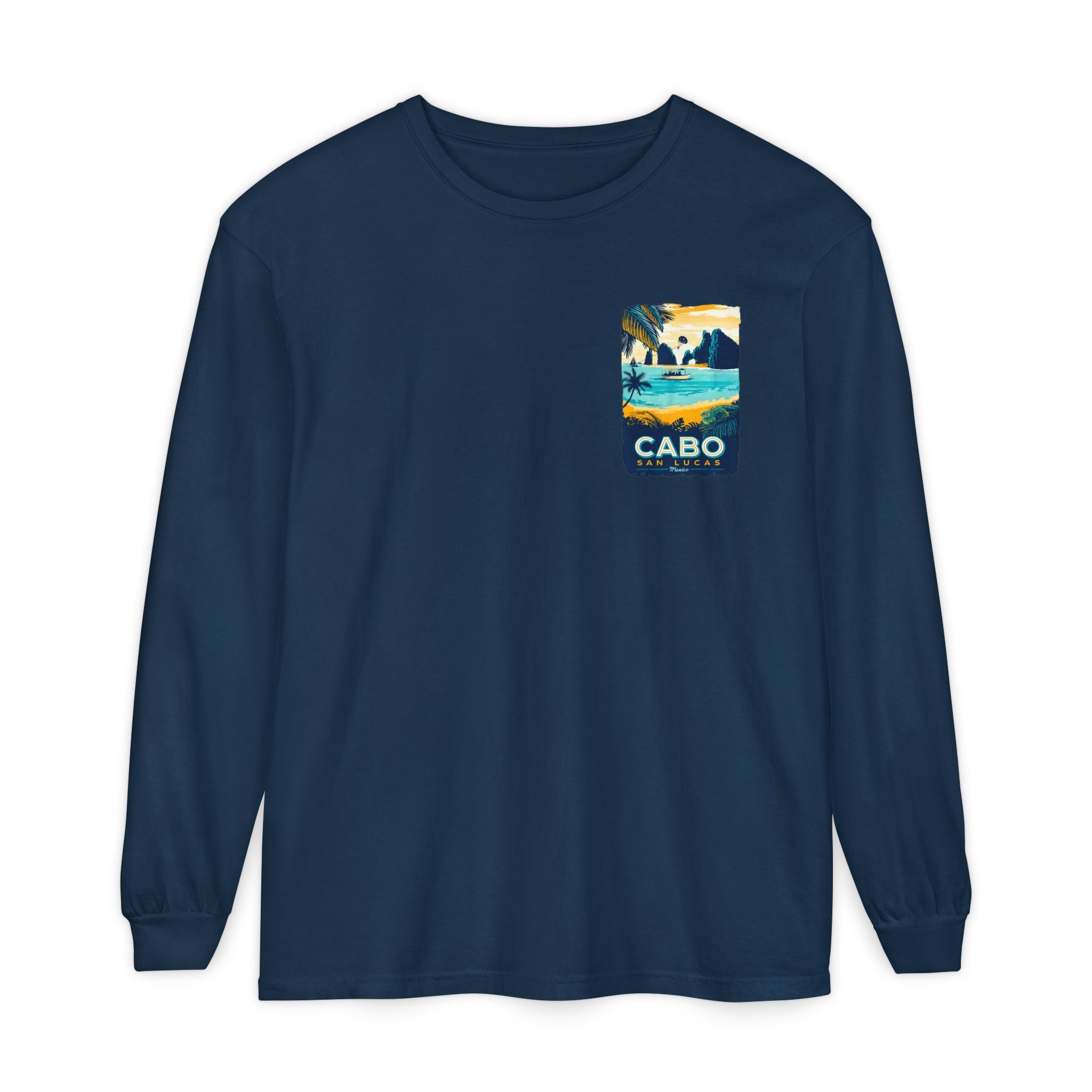 Cabo San Lucas Long Sleeve Tee — Vintage Beach Graphic