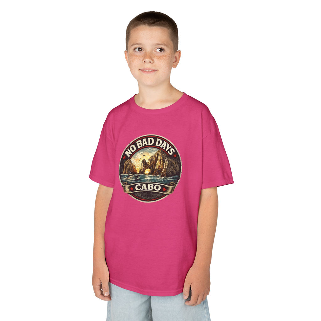 Kids Tee — 'No Bad Days' Cabo Surf Vintage Graphic