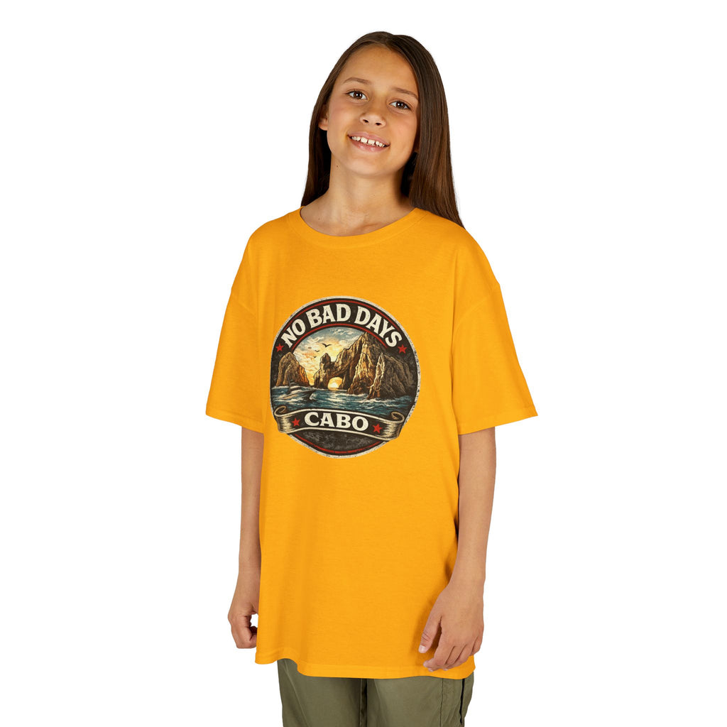 Kids Tee — 'No Bad Days' Cabo Surf Vintage Graphic