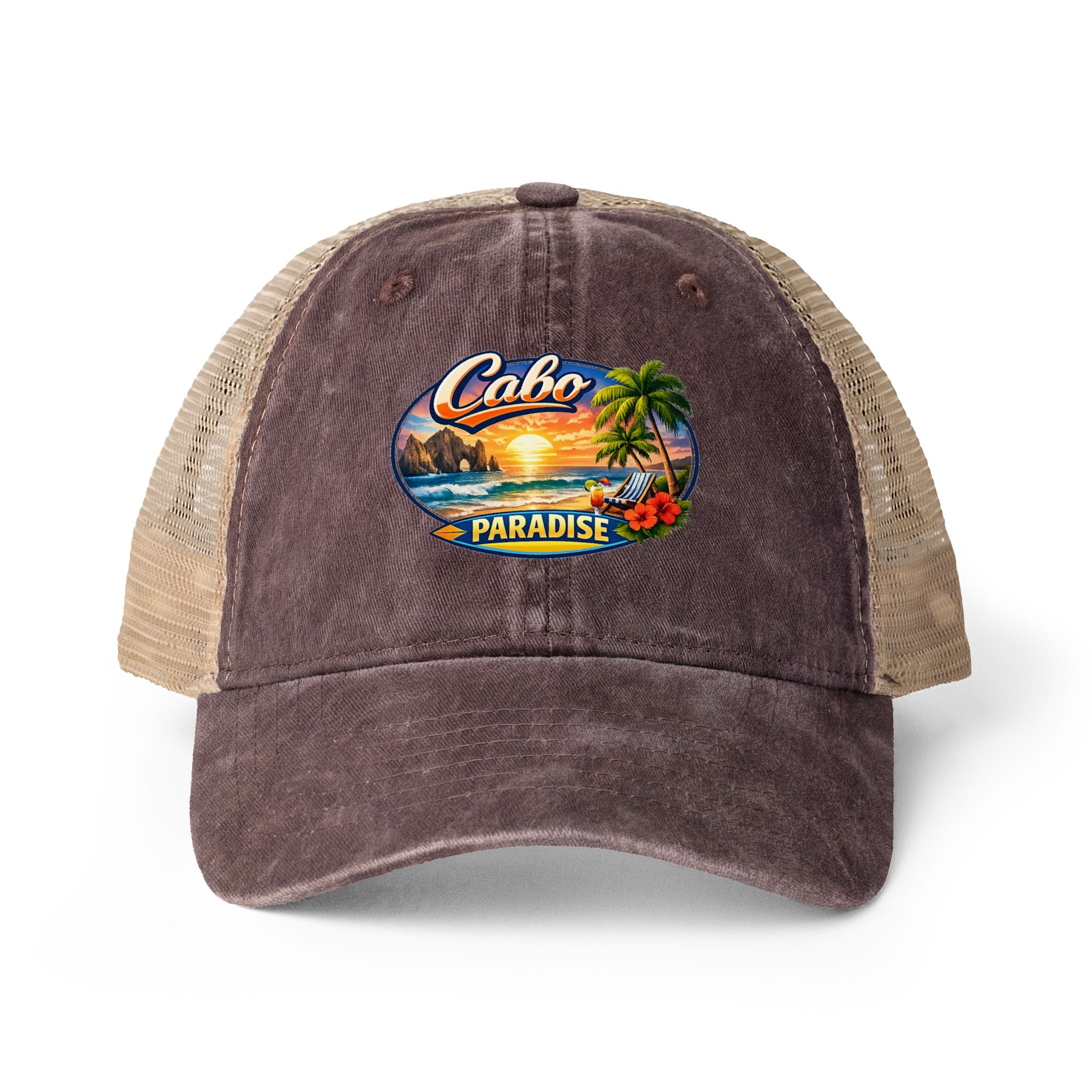 Women's Washed Mesh-Back Cap