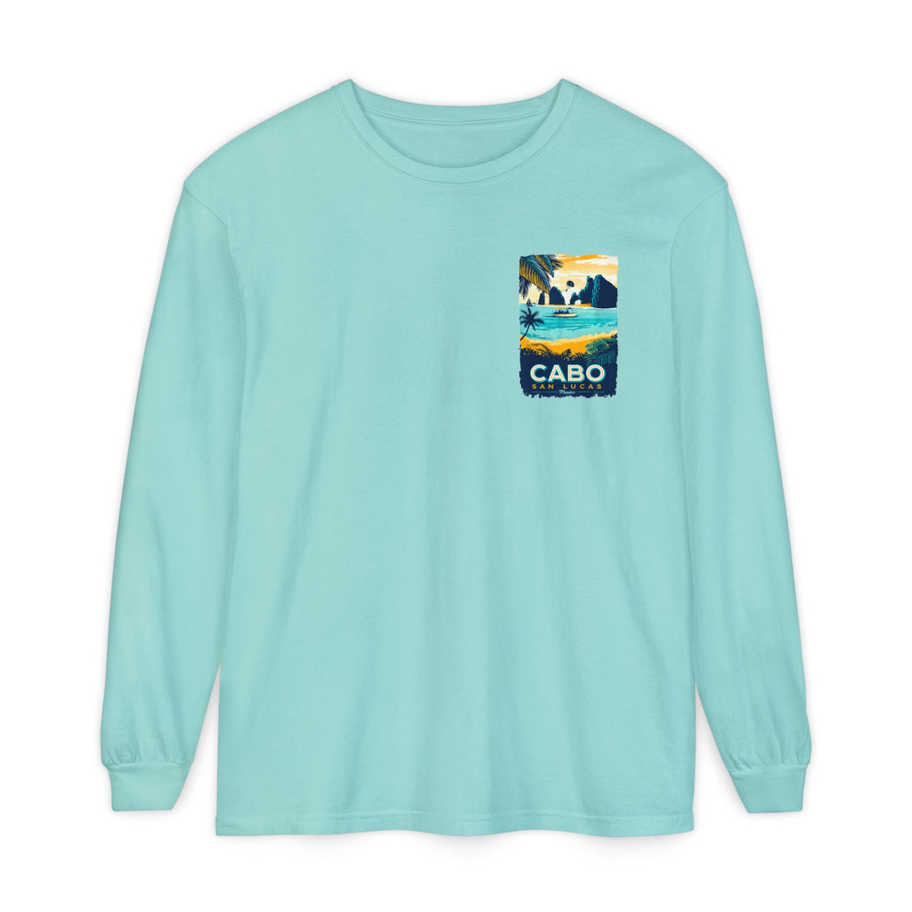 Cabo San Lucas Long Sleeve Tee — Vintage Beach Graphic