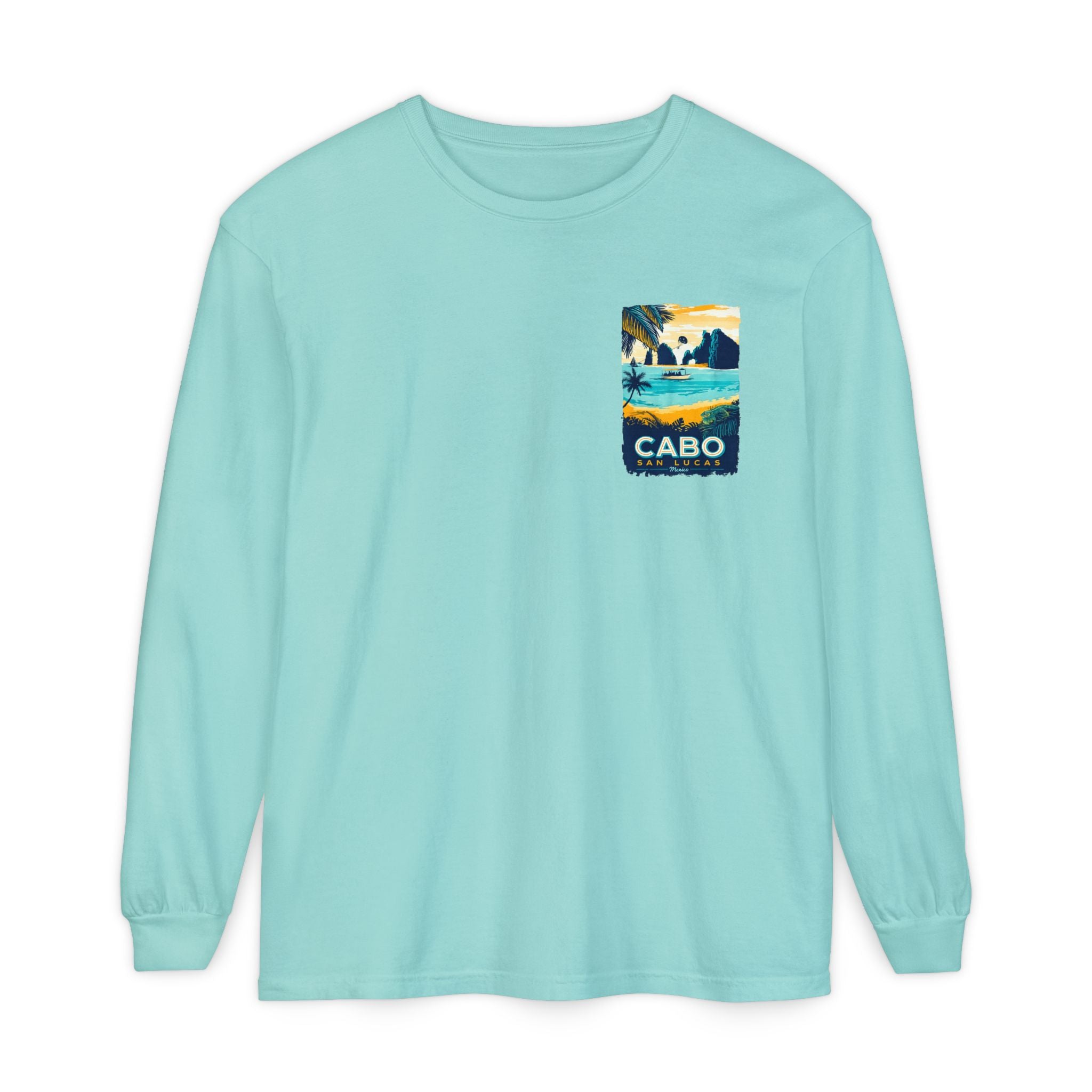 Cabo San Lucas Long Sleeve Tee — Vintage Beach Graphic