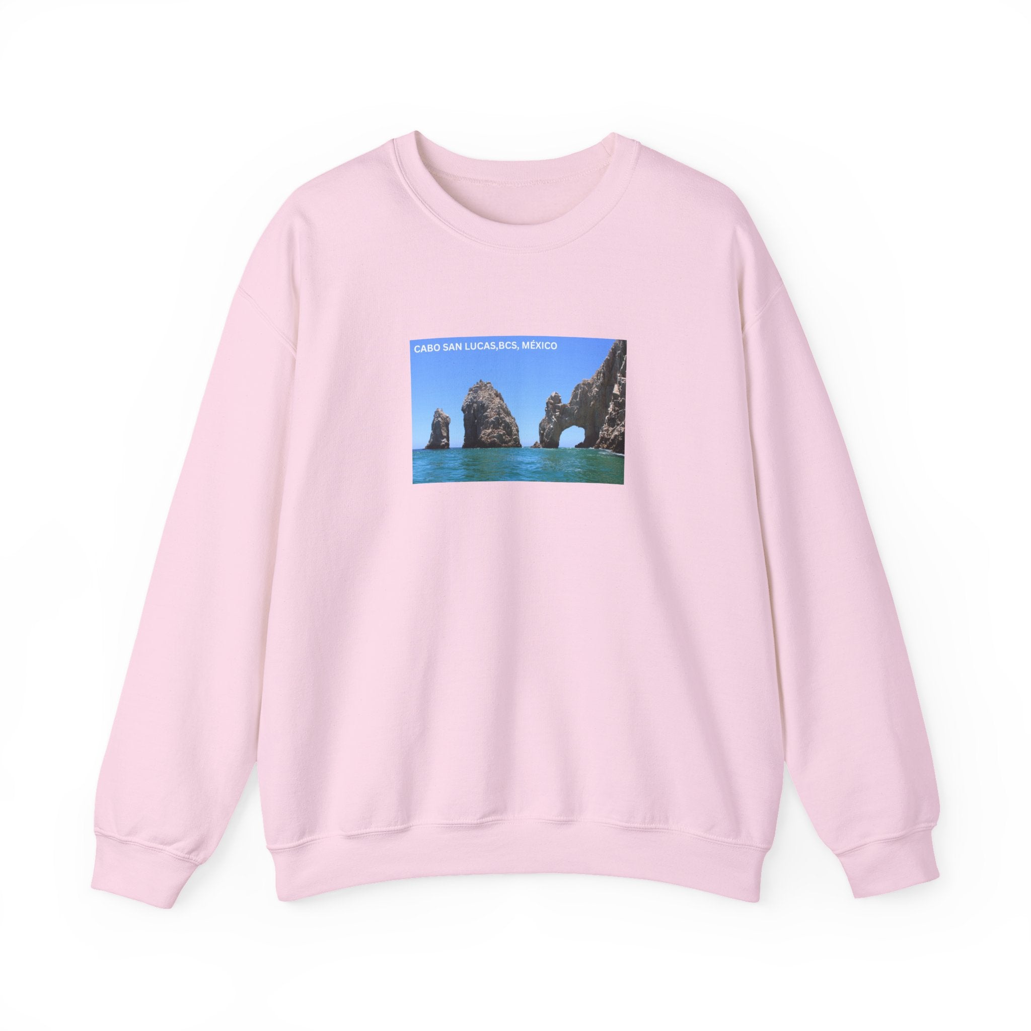 Cabo San Lucas Arch Crewneck Sweatshirt — Mexican Beach Photo Pullover