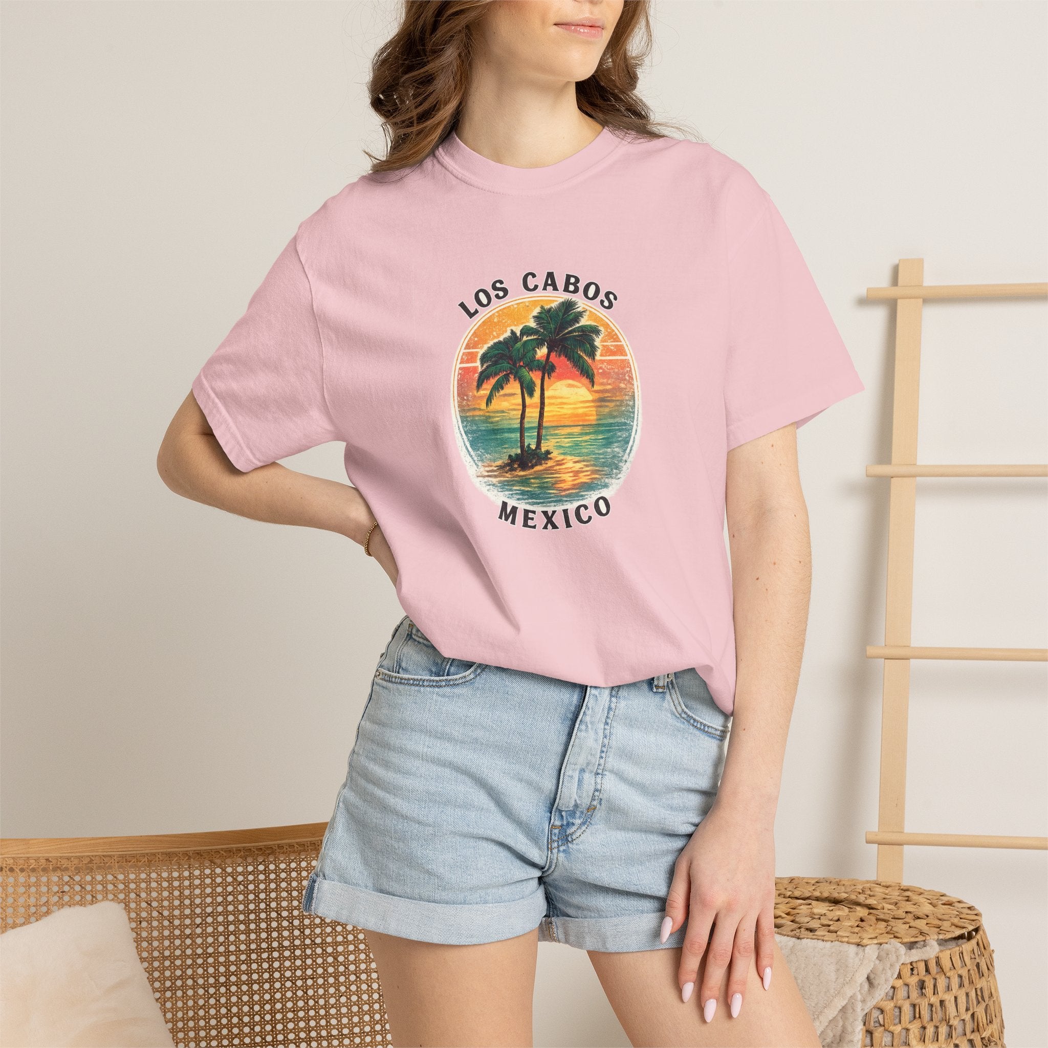Los Cabos Palms T-Shirt — Tropical Beach Palm Graphic Tee