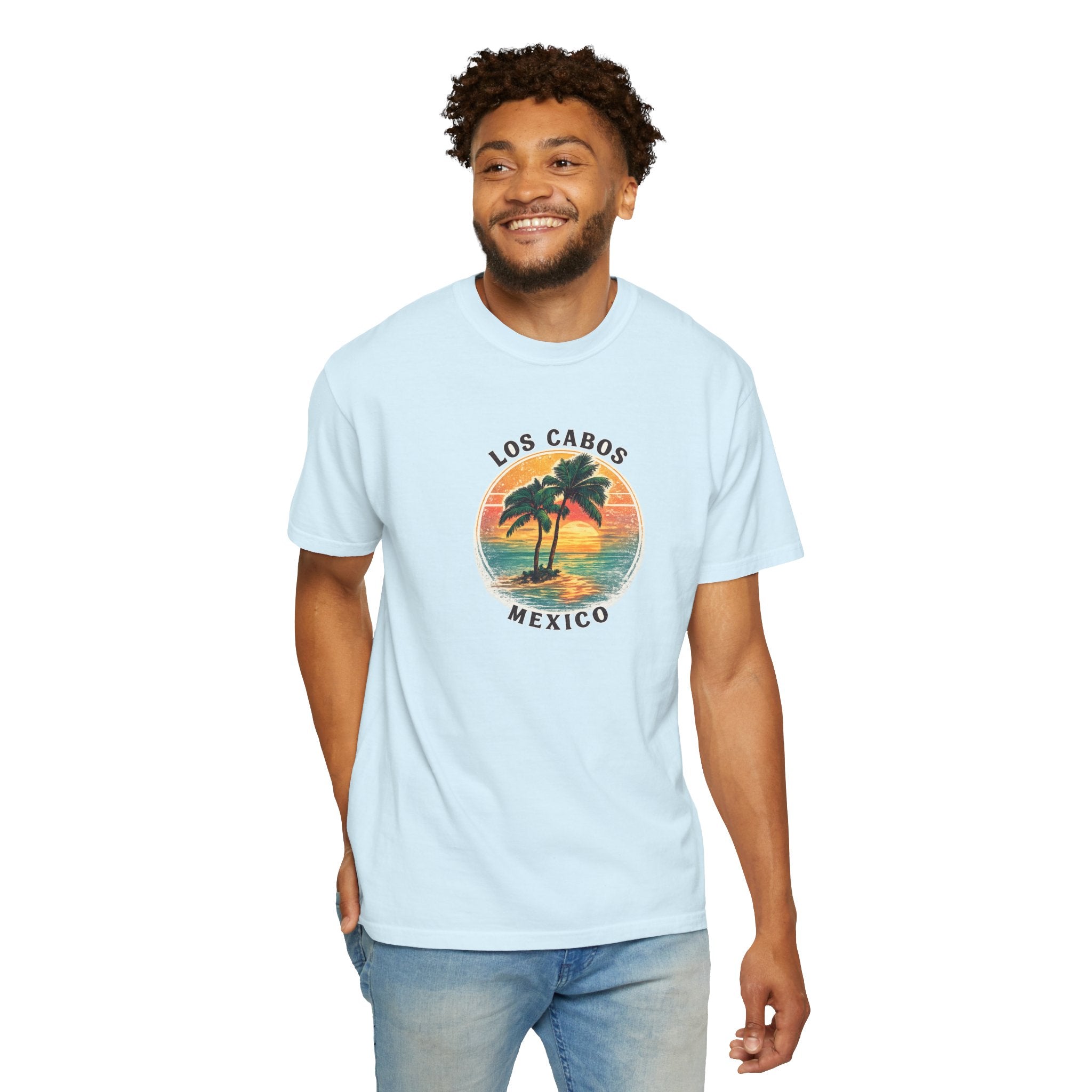 Los Cabos Palms T-Shirt — Tropical Beach Palm Graphic Tee
