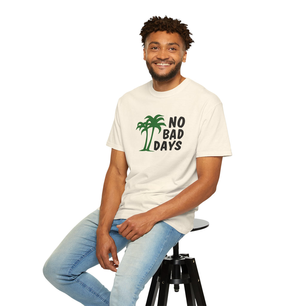 No Bad Days Palm Tree T-Shirt — Casual Beach Vibe Graphic Tee