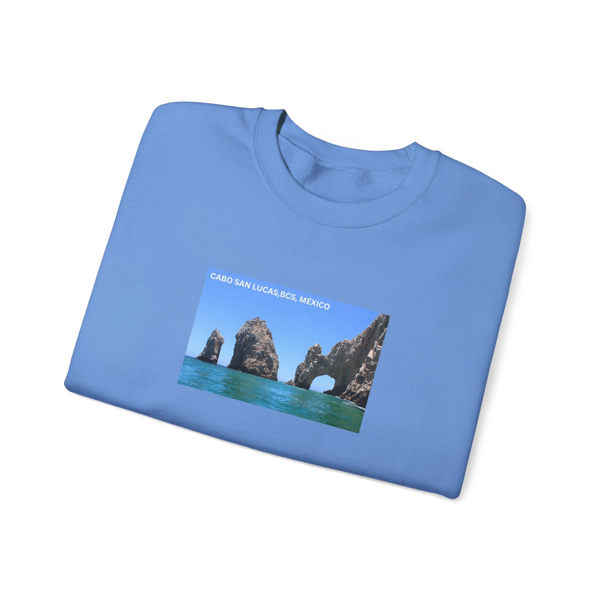 Cabo San Lucas Arch Crewneck Sweatshirt — Mexican Beach Photo Pullover