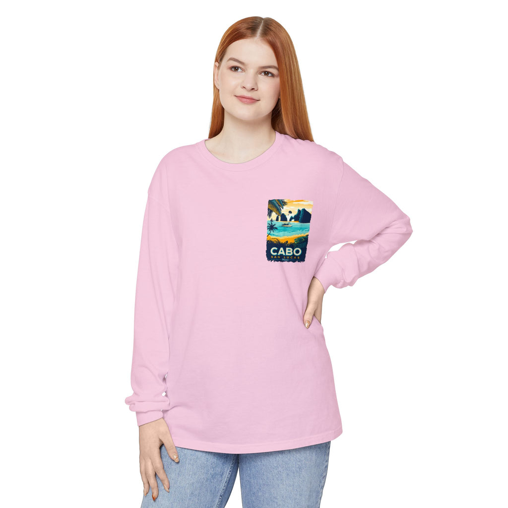 Cabo San Lucas Long Sleeve Tee — Vintage Beach Graphic