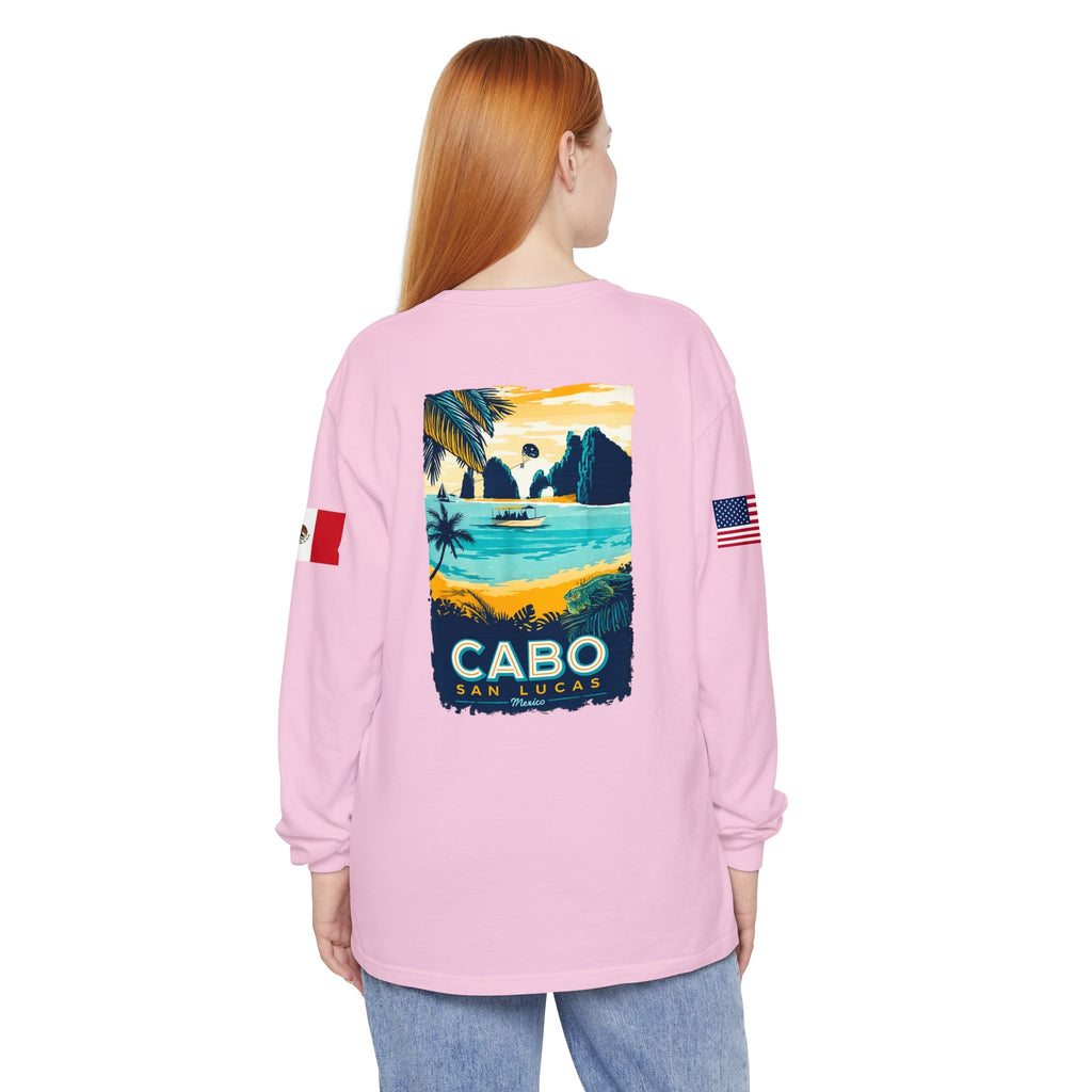 Cabo San Lucas Long Sleeve Tee — Vintage Beach Graphic