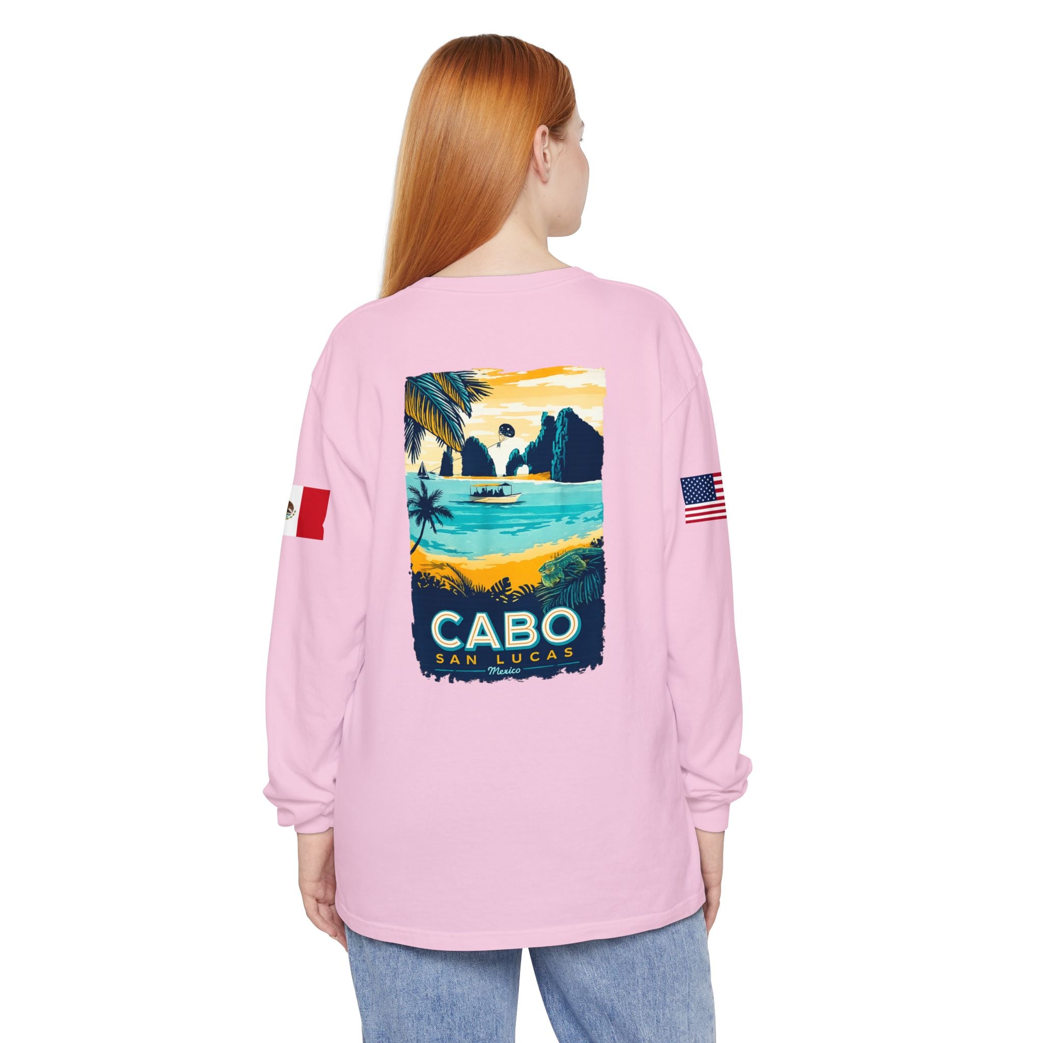 Cabo San Lucas Long Sleeve Tee — Vintage Beach Graphic