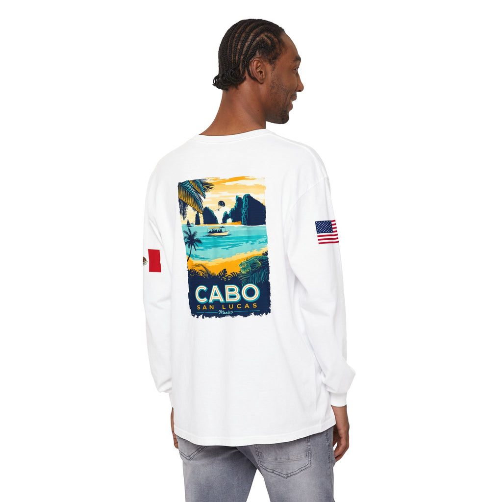 Cabo San Lucas Long Sleeve Tee — Vintage Beach Graphic