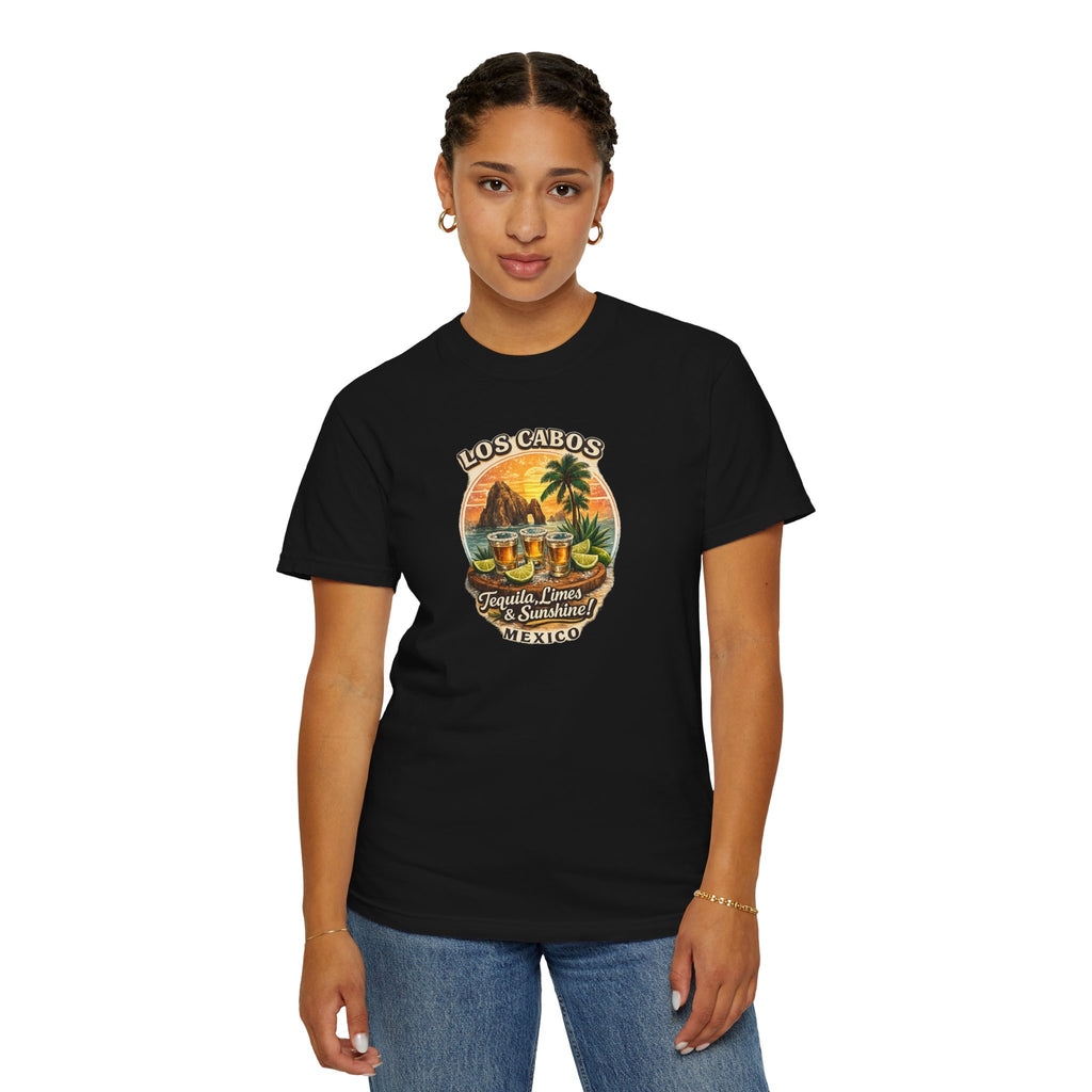 Los Cabos Tequila & Limes T-Shirt — Mexico Beach Vacation Tee