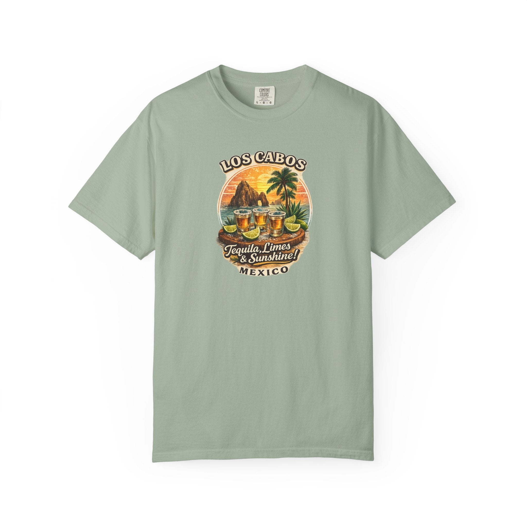 Los Cabos Tequila & Limes T-Shirt — Mexico Beach Vacation Tee