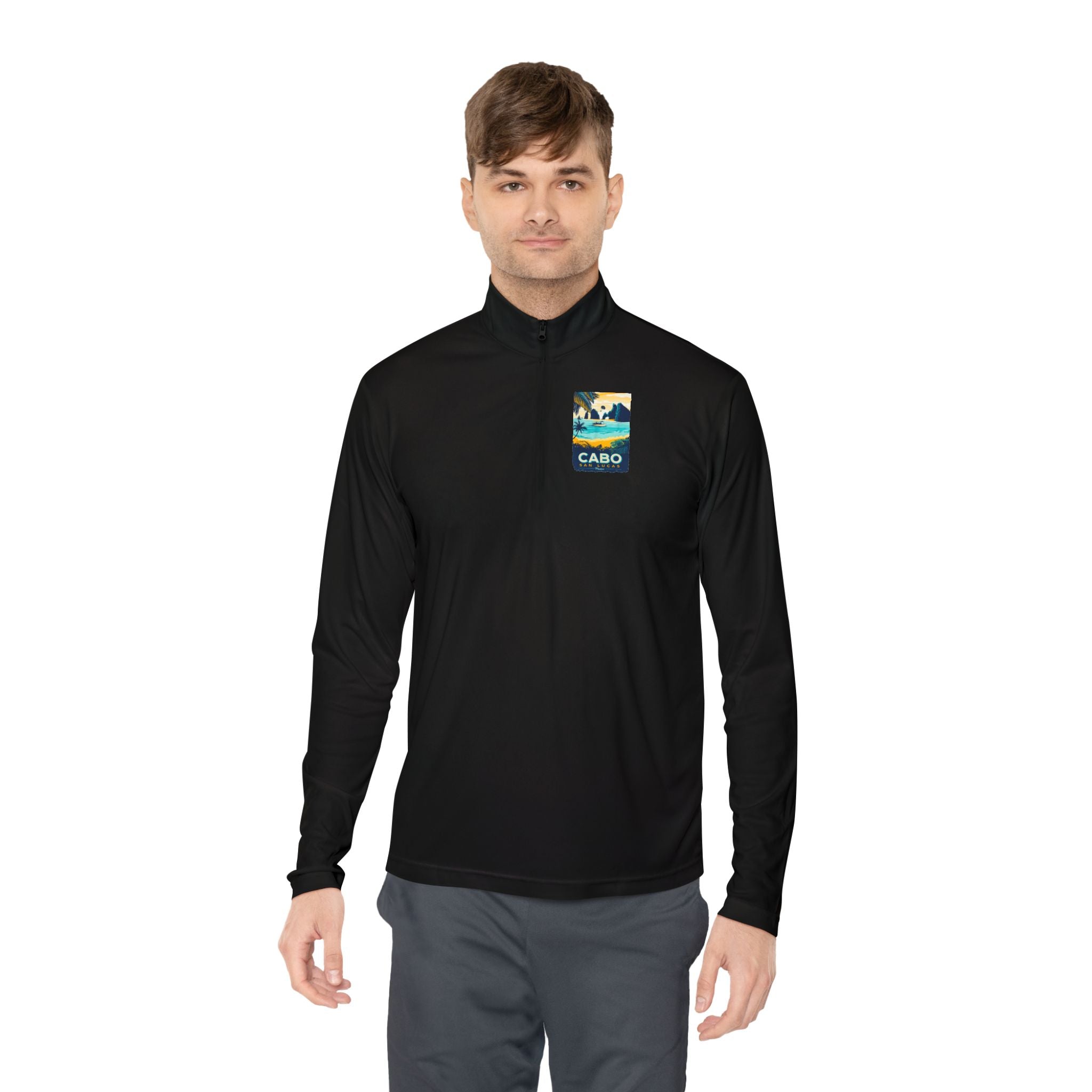 Cabo Paradise Quarter-Zip Pullover — Cabo Arch Graphic