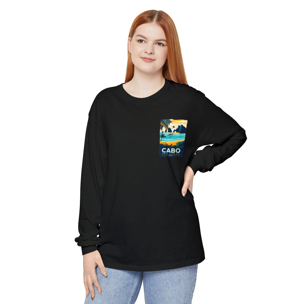Cabo San Lucas Long Sleeve Tee — Vintage Beach Graphic