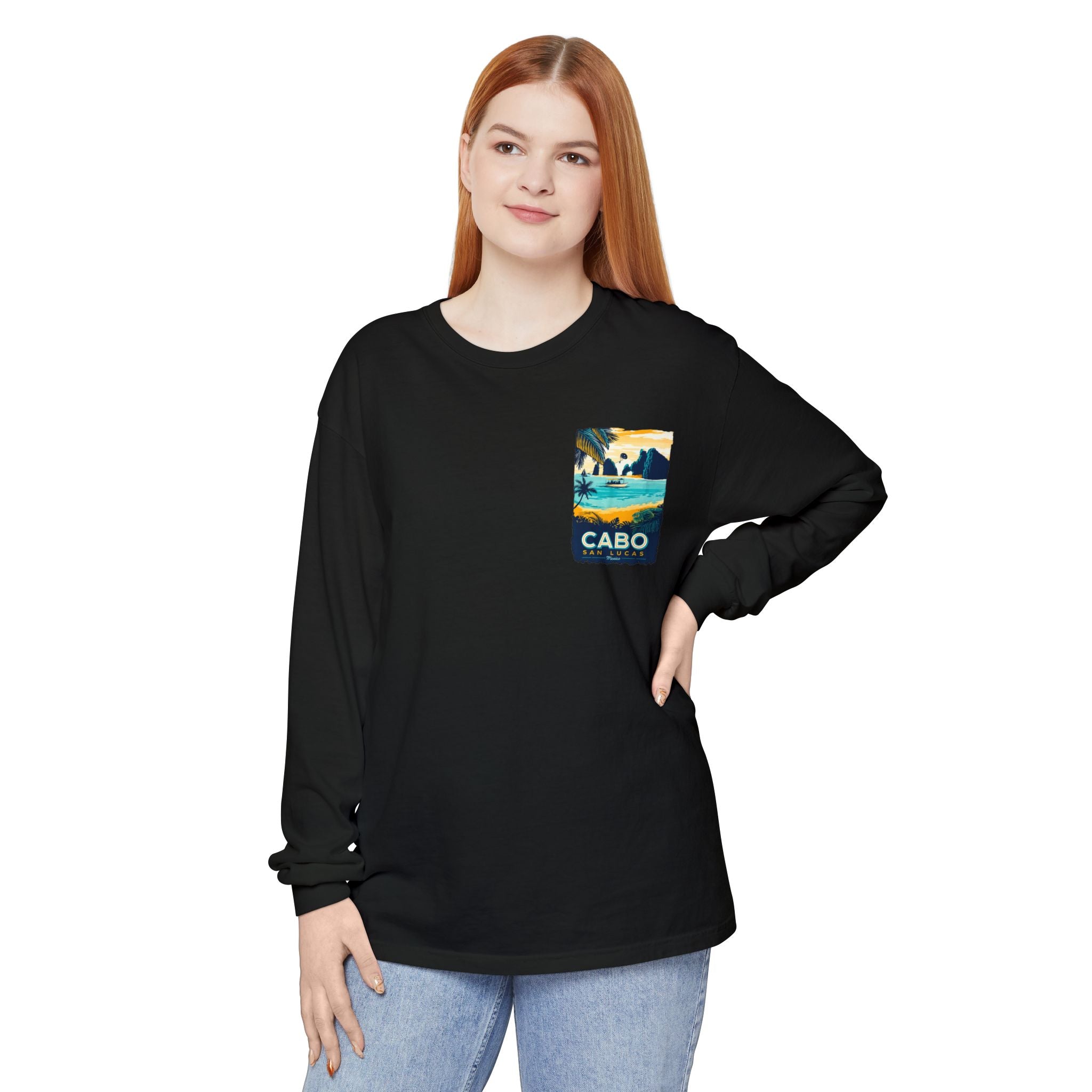 Cabo San Lucas Long Sleeve Tee — Vintage Beach Graphic