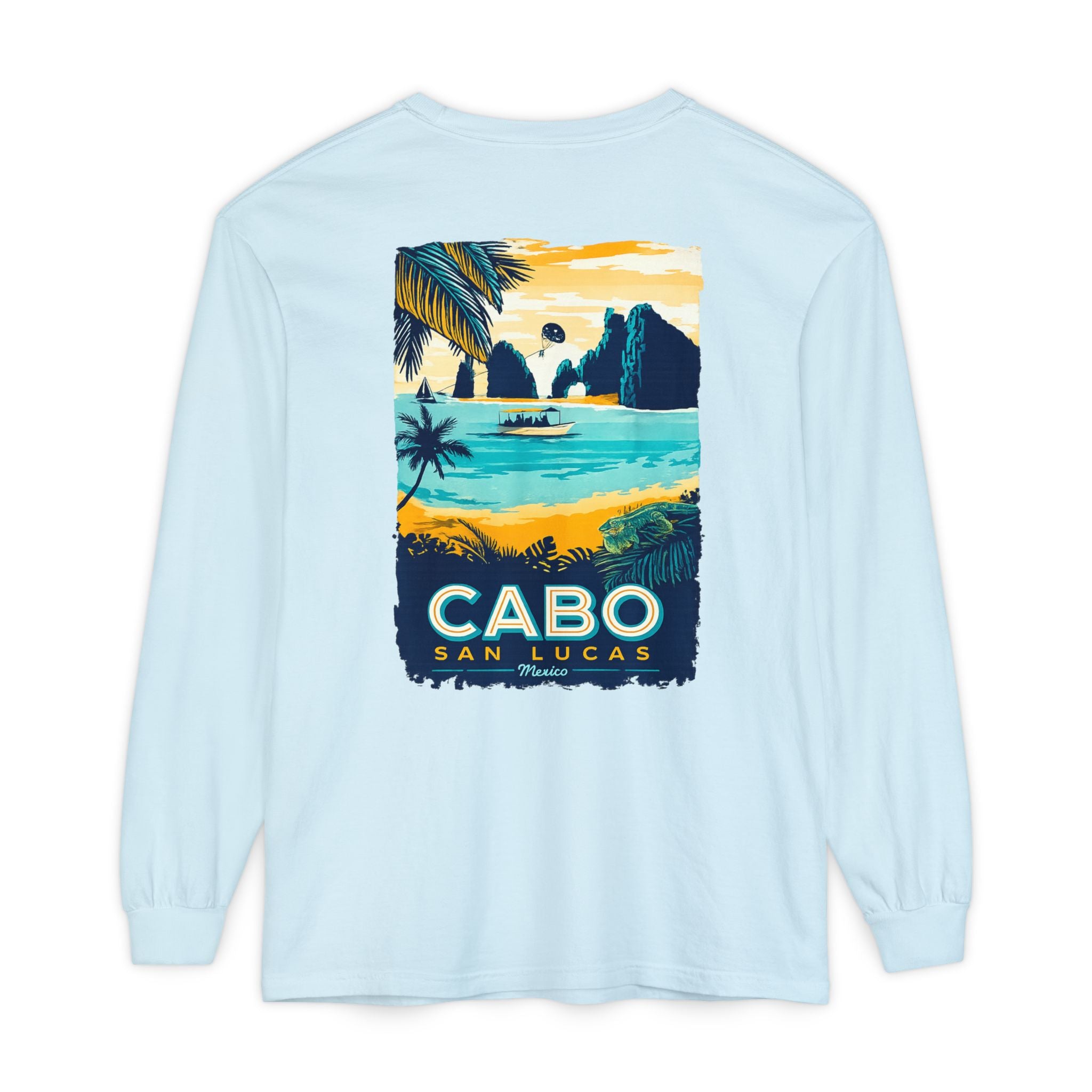 Cabo San Lucas Long Sleeve Tee — Vintage Beach Graphic
