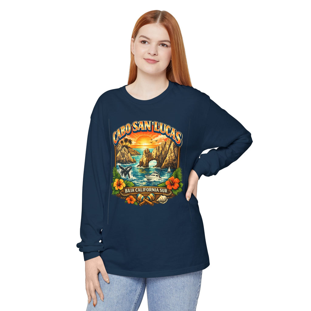 Cabo San Lucas Long Sleeve T-Shirt – Baja California Sun Beach Graphic