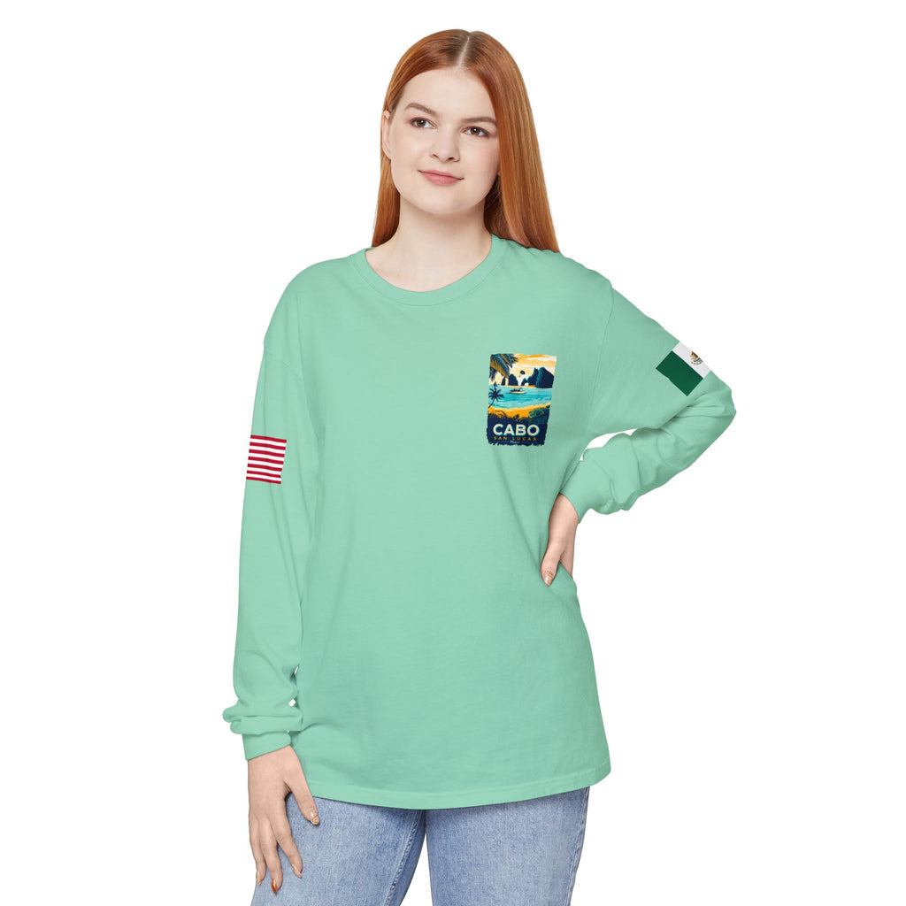 Cabo San Lucas Long Sleeve Tee — Vintage Beach Graphic