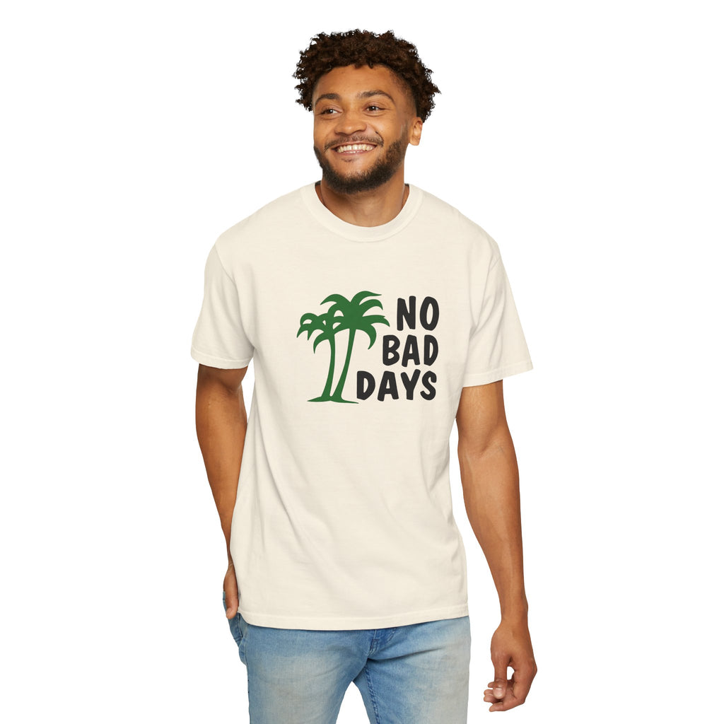 No Bad Days Palm Tree T-Shirt — Casual Beach Vibe Graphic Tee