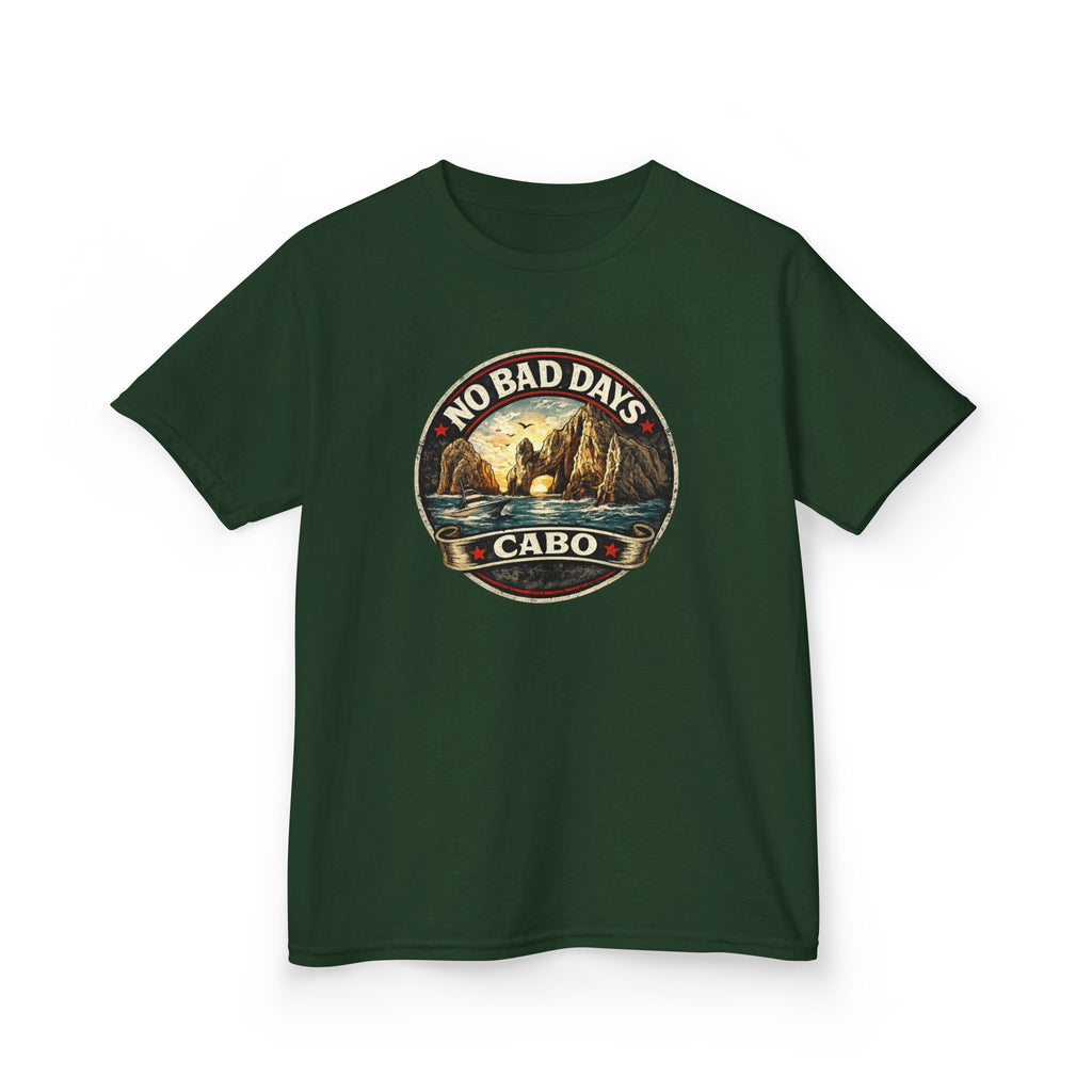 Kids Tee — 'No Bad Days' Cabo Surf Vintage Graphic