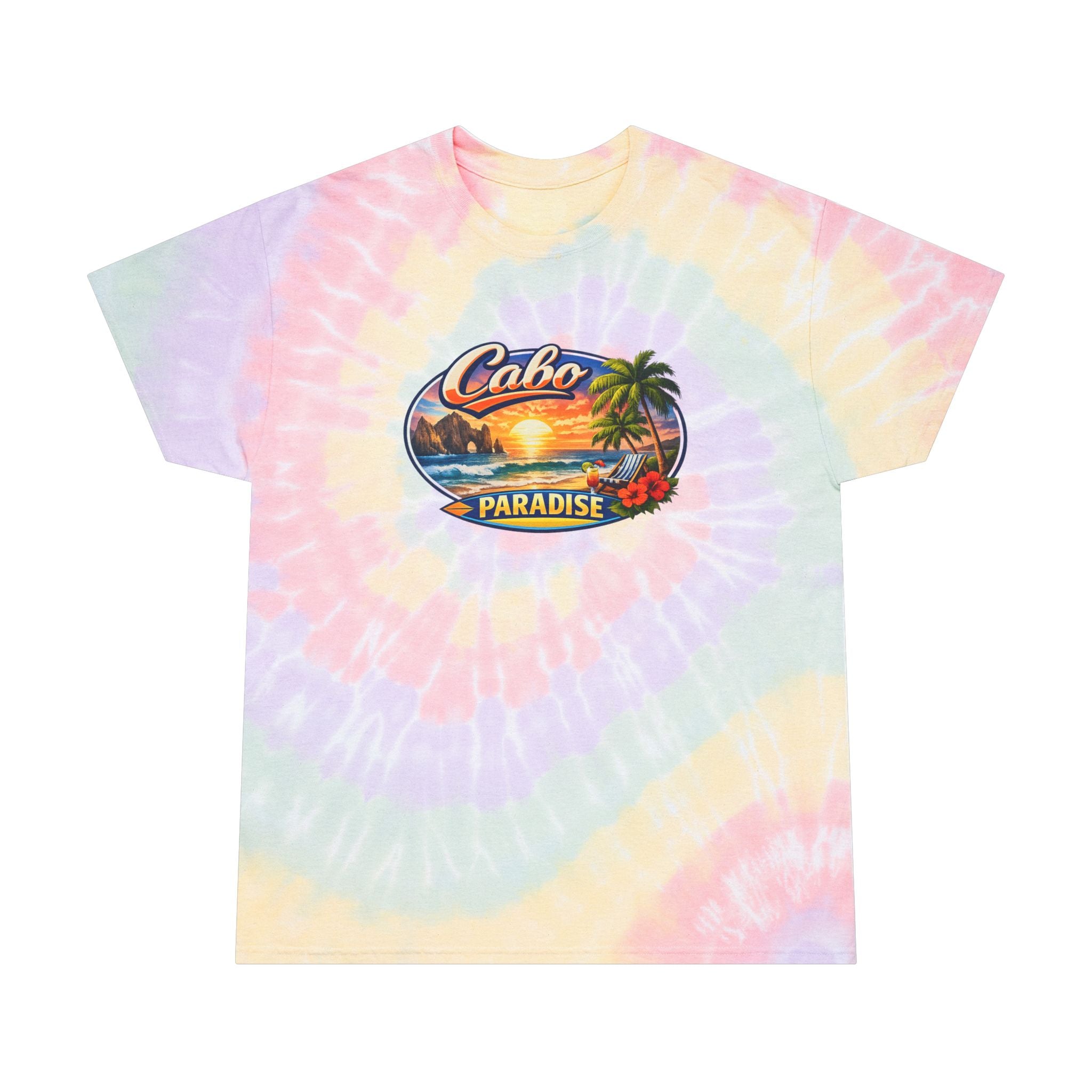 Cabo Paradise Spiral Tie-Dye Tee