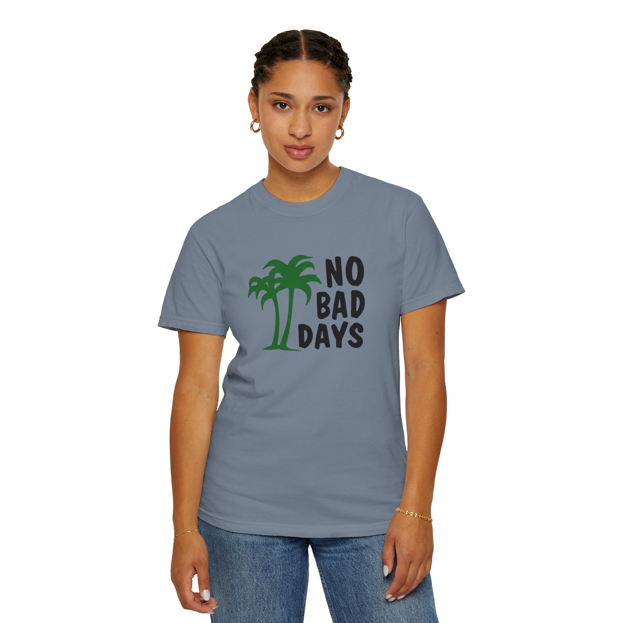 No Bad Days Palm Tree T-Shirt — Casual Beach Vibe Graphic Tee
