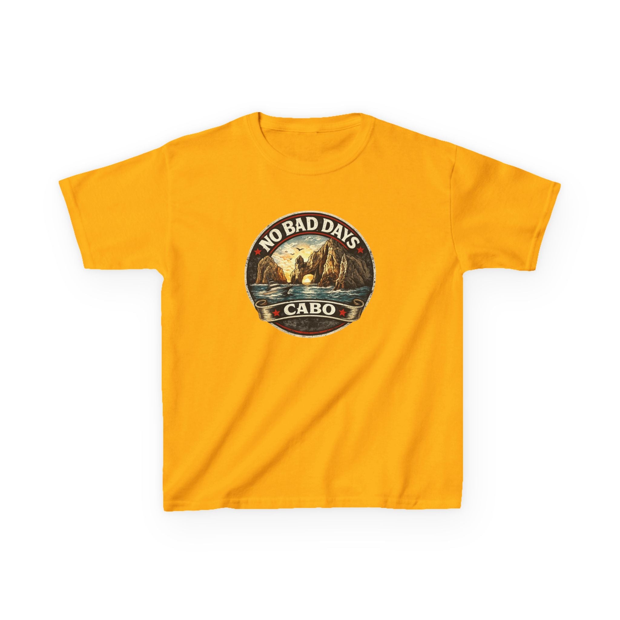 Kids Tee — 'No Bad Days' Cabo Surf Vintage Graphic