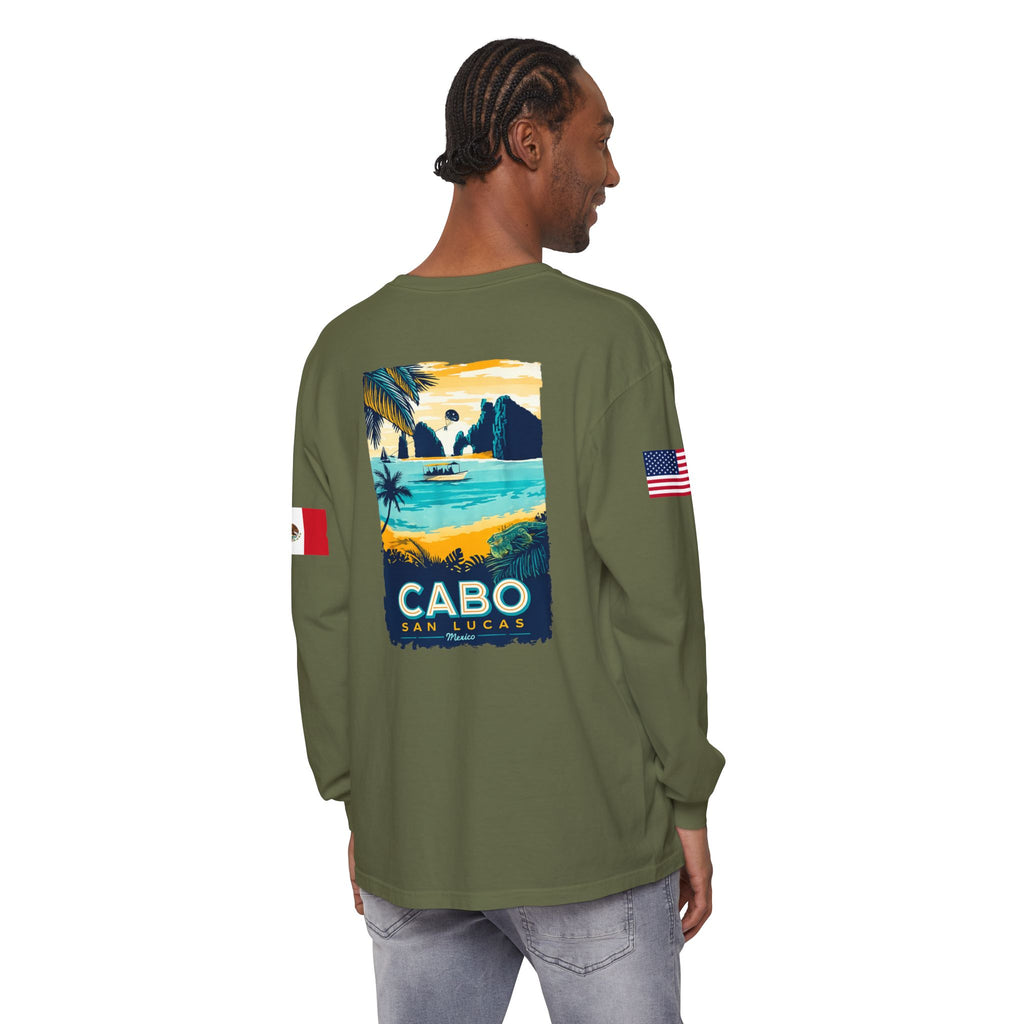 Cabo San Lucas Long Sleeve Tee — Vintage Beach Graphic