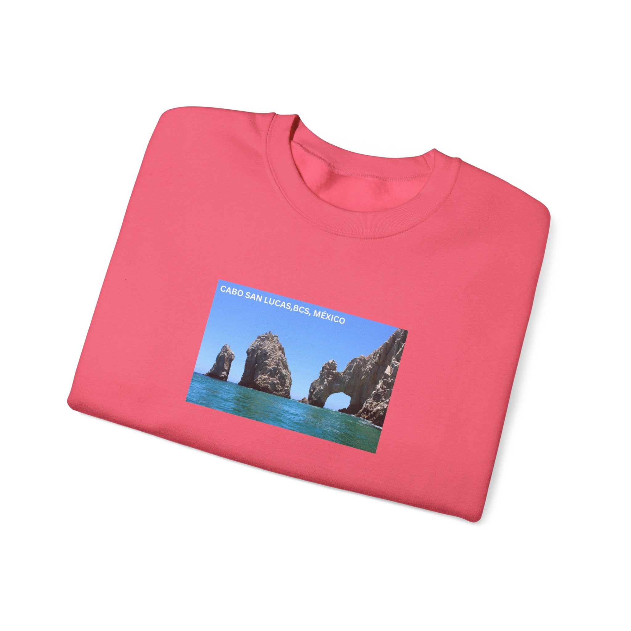 Cabo San Lucas Arch Crewneck Sweatshirt — Mexican Beach Photo Pullover