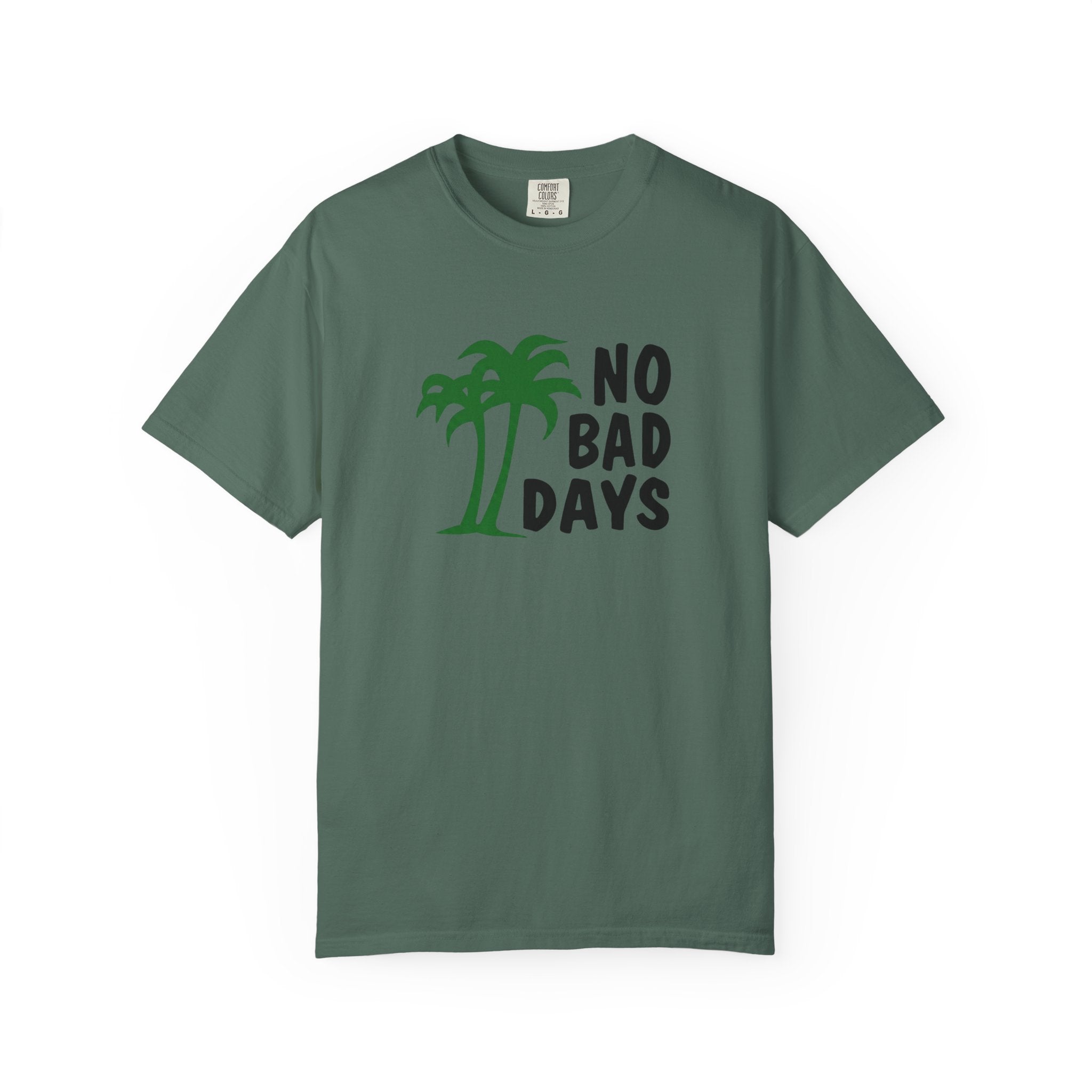 No Bad Days Palm Tree T-Shirt — Casual Beach Vibe Graphic Tee