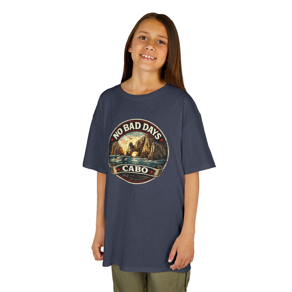 Kids Tee — 'No Bad Days' Cabo Surf Vintage Graphic