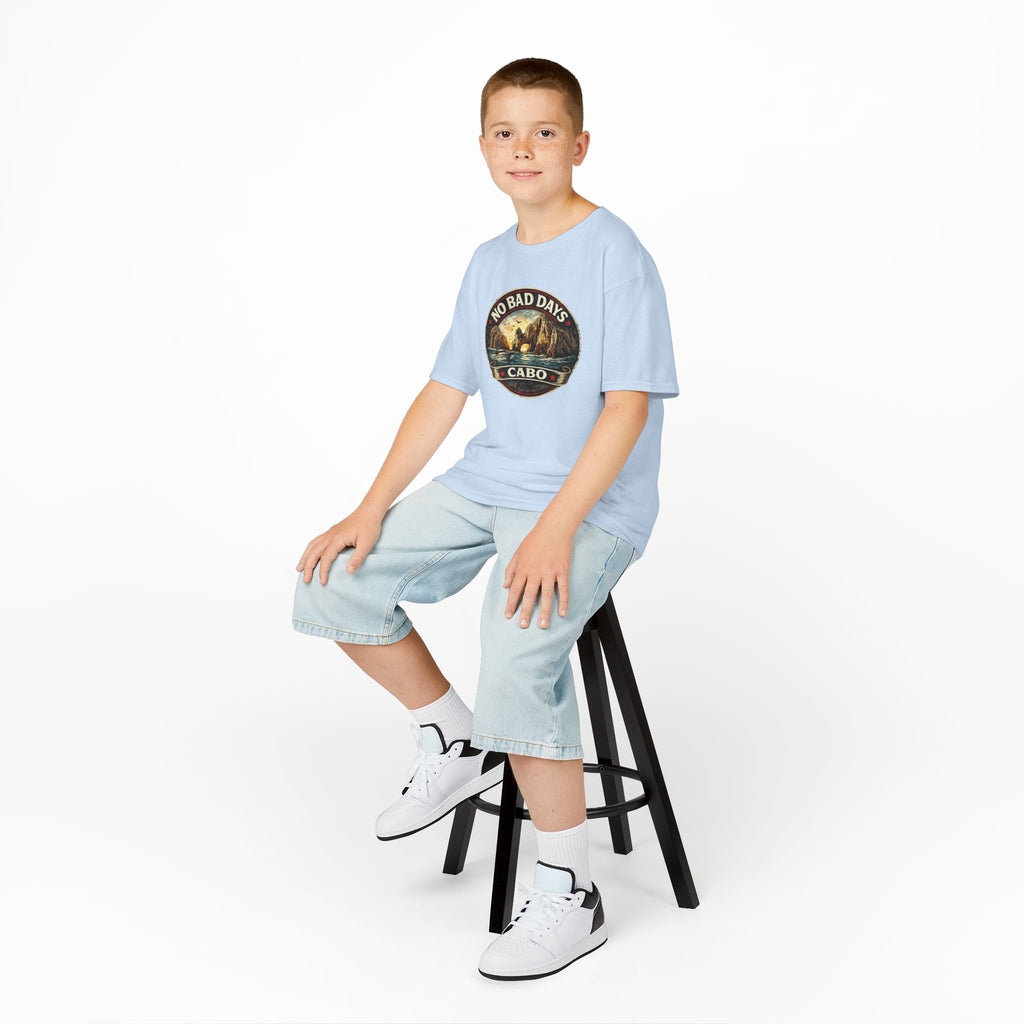 Kids Tee — 'No Bad Days' Cabo Surf Vintage Graphic