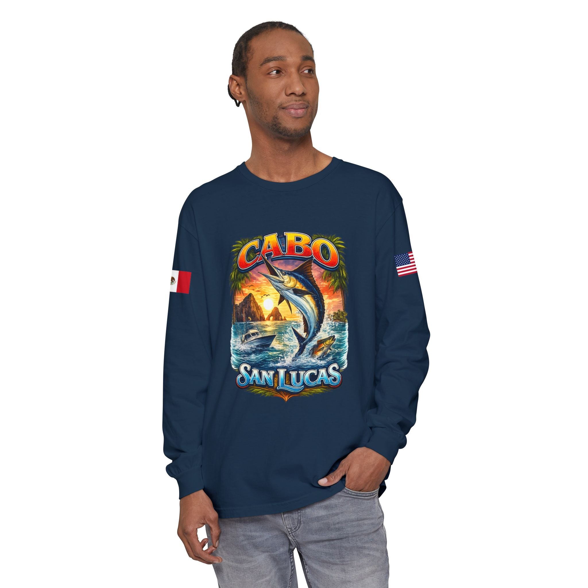 Cabo San Lucas Arch Marlin Long Sleeve T-Shirt