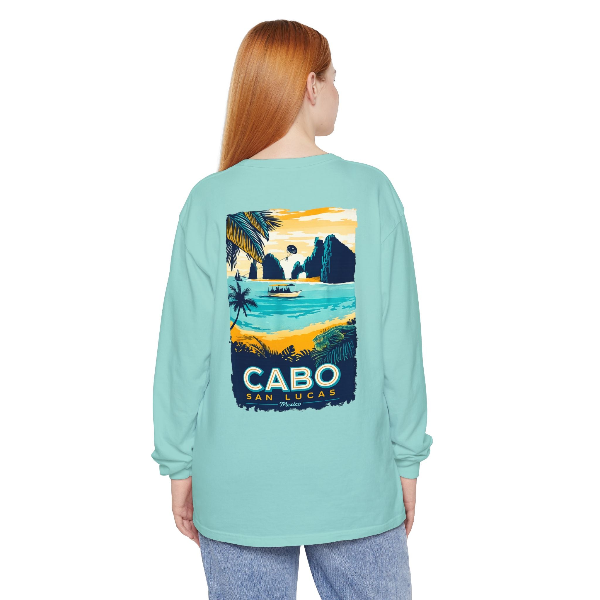 Cabo San Lucas Long Sleeve Tee — Vintage Beach Graphic