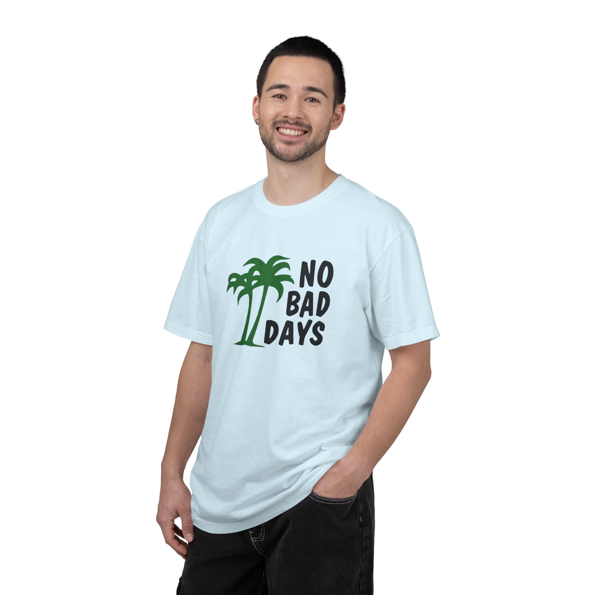 No Bad Days Palm Tree T-Shirt — Casual Beach Vibe Graphic Tee