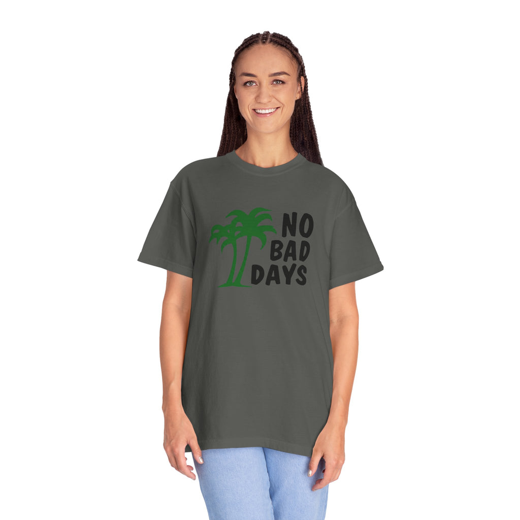 No Bad Days Palm Tree T-Shirt — Casual Beach Vibe Graphic Tee
