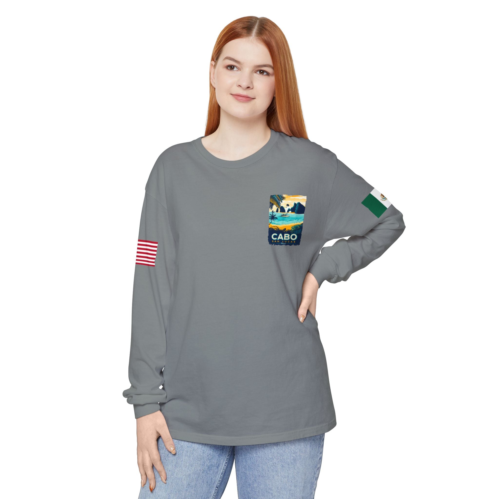 Cabo San Lucas Long Sleeve Tee — Vintage Beach Graphic