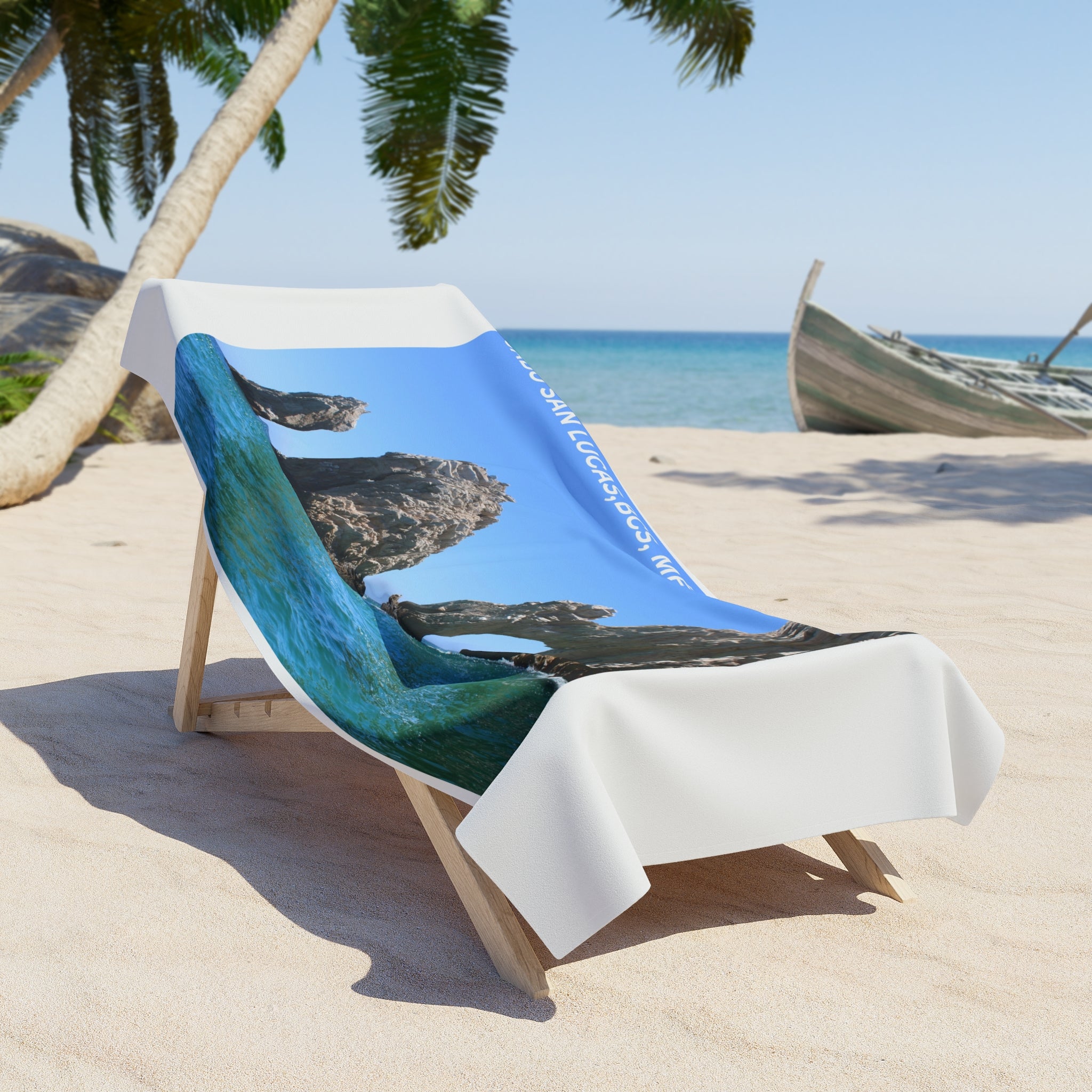 Cabo San Lucas Arch Beach Towel — Scenic Mexican Landmark Beach Towel