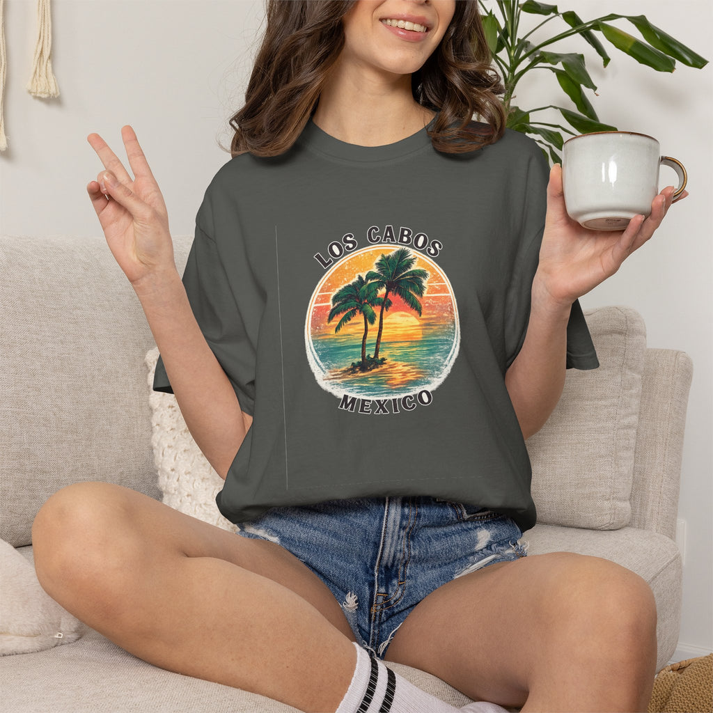 Los Cabos Palms T-Shirt — Tropical Beach Palm Graphic Tee