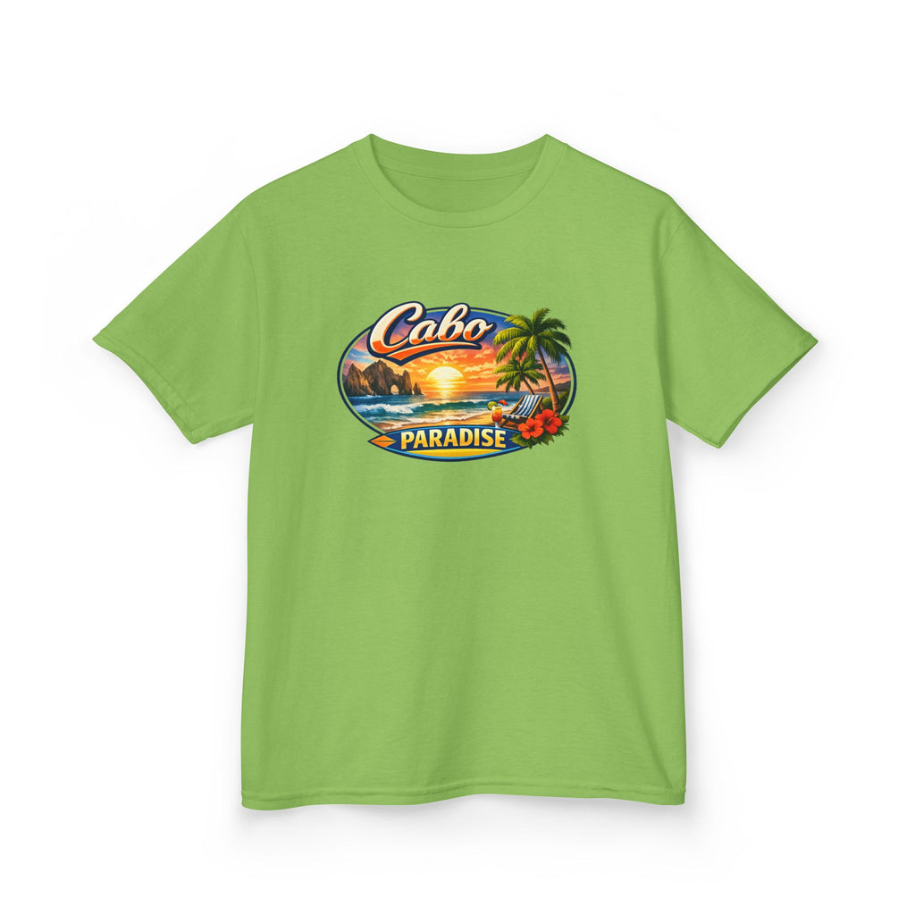 Kids Tee — "Cabo Paradise" Sunset Beach Graphic